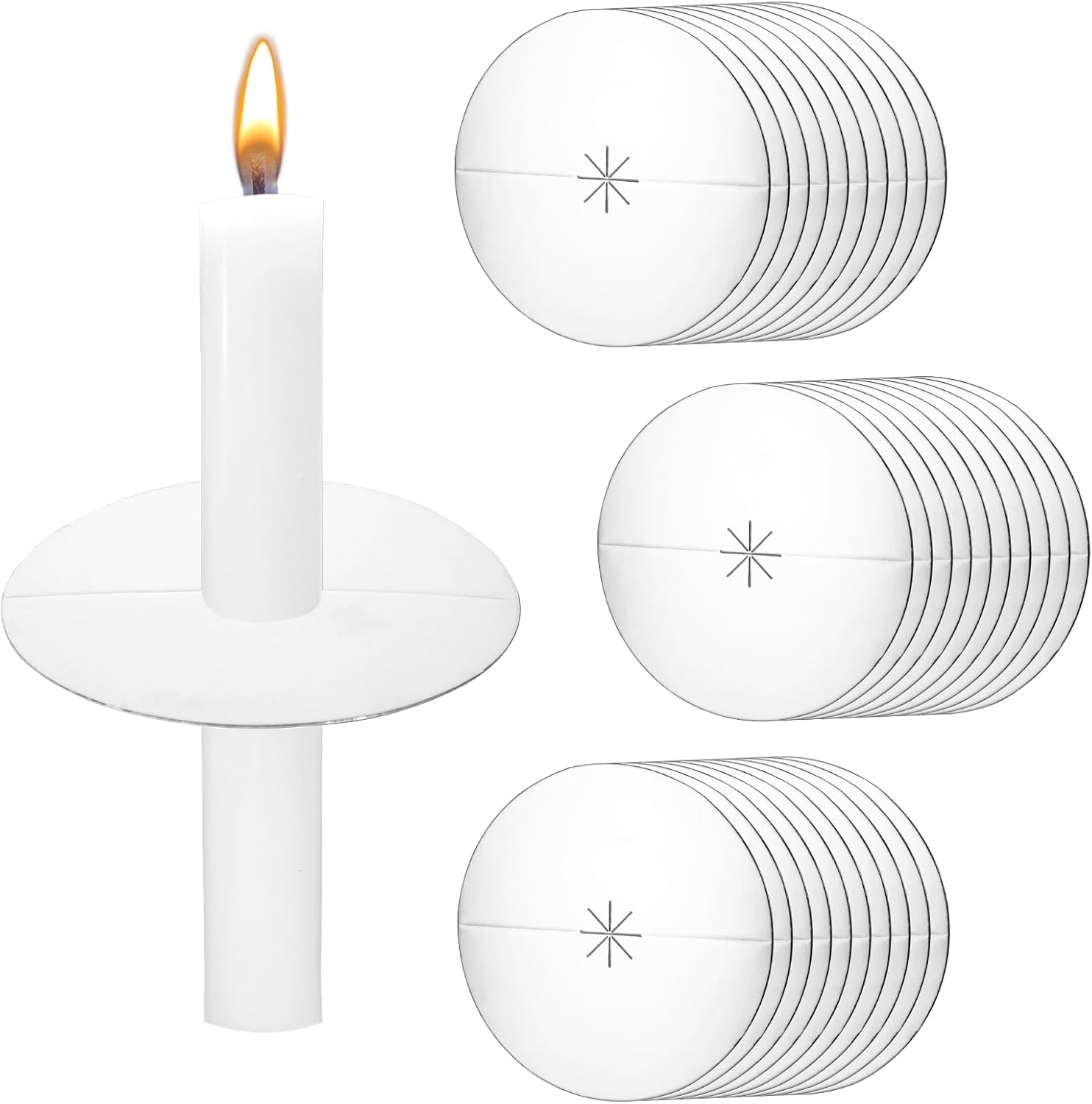 Unnecessary 30 Paper Candle Drip Protectors — WeirdThingsToBuy weird find