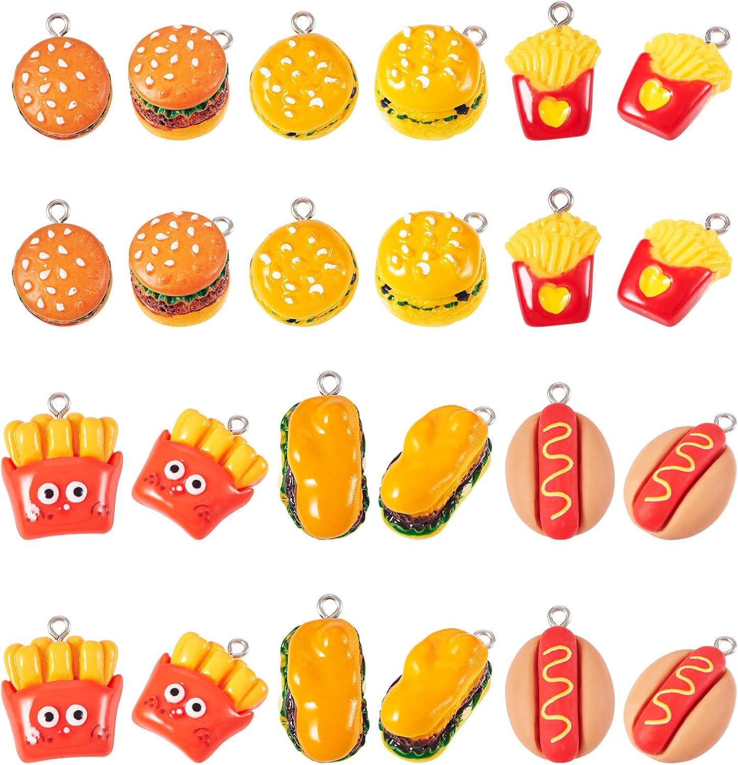 Unnecessary 30pcs Resin Imitation Food Charms — WeirdThingsToBuy weird find