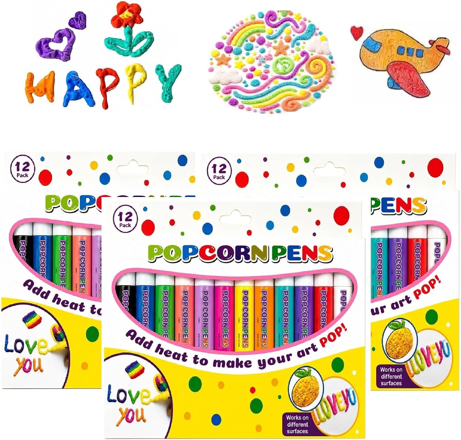Unnecessary 3d Relief Art Popcorn Pen — WeirdThingsToBuy weird find