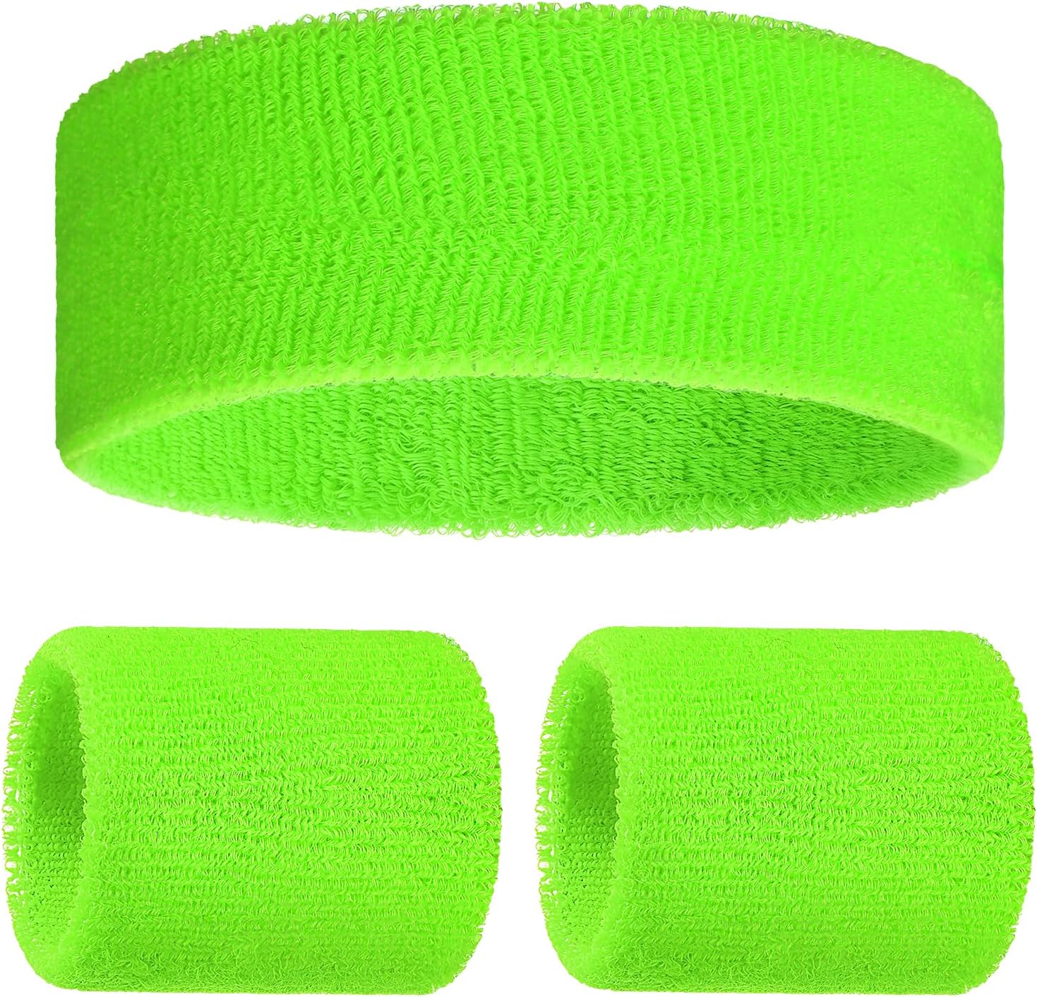 Unnecessary 3pcs Neon Sweatbands Set Neon — WeirdThingsToBuy weird find