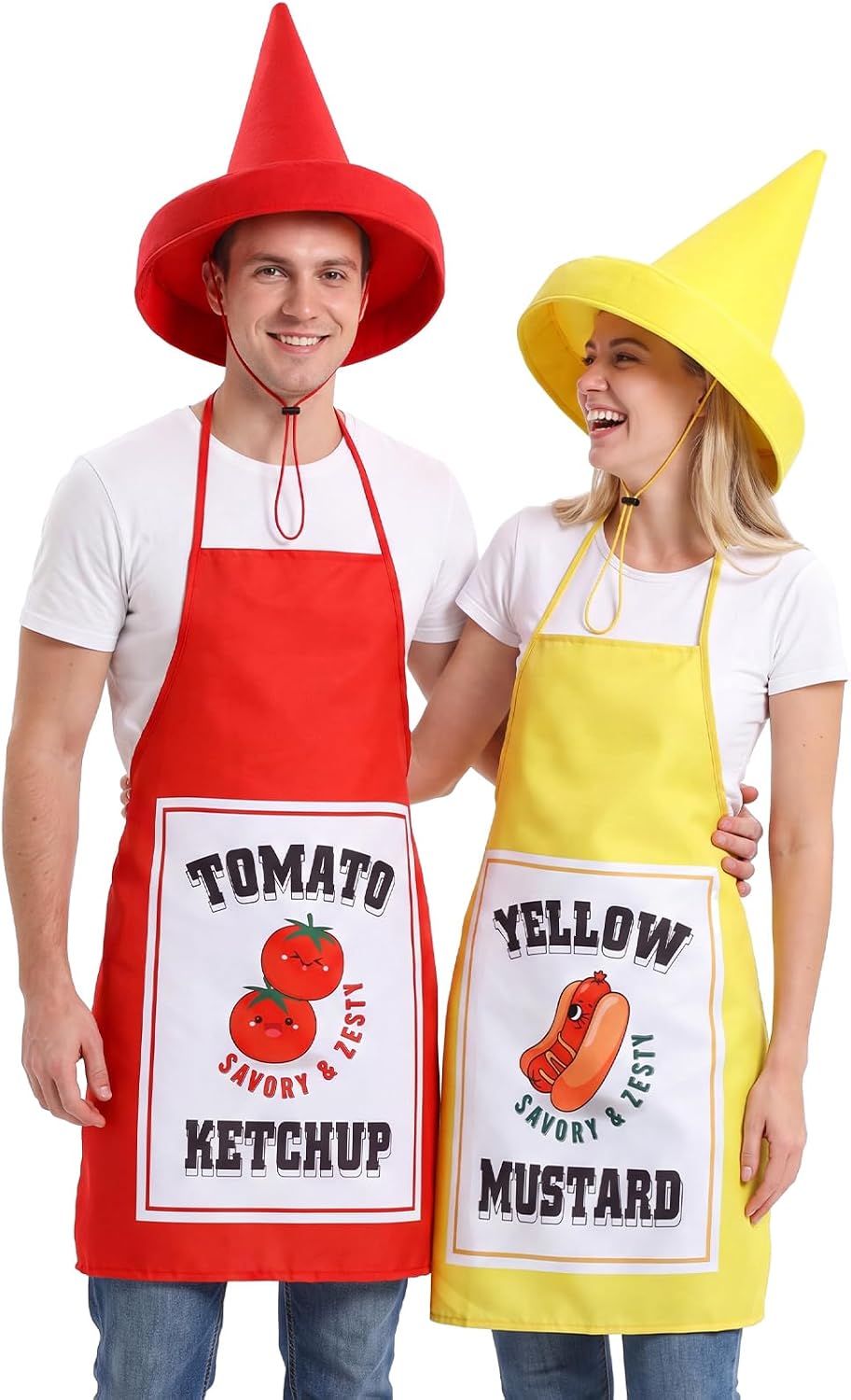 Unnecessary 4 Ketchup Mustard Costume Apron — WeirdThingsToBuy weird find