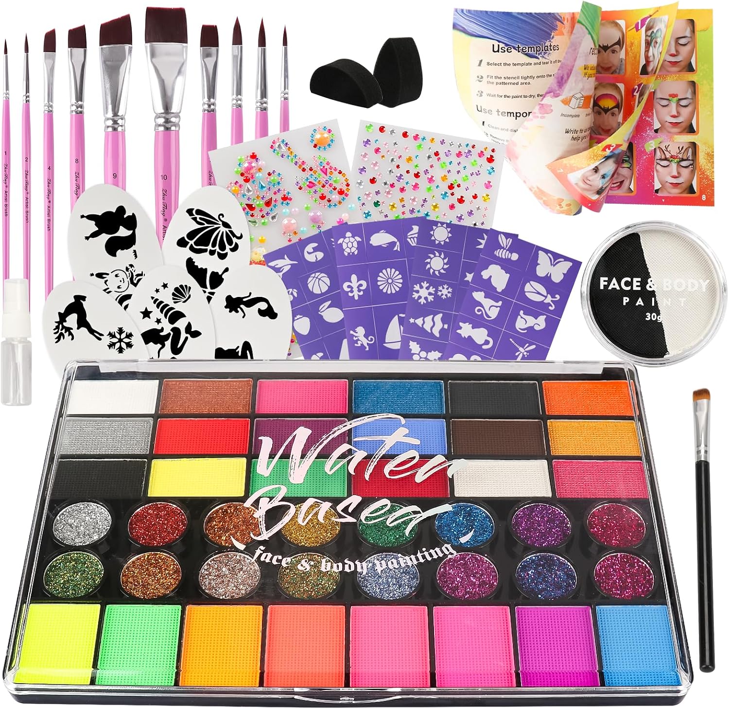 Unnecessary 42 Color Face Painting Kit — WeirdThingsToBuy weird find