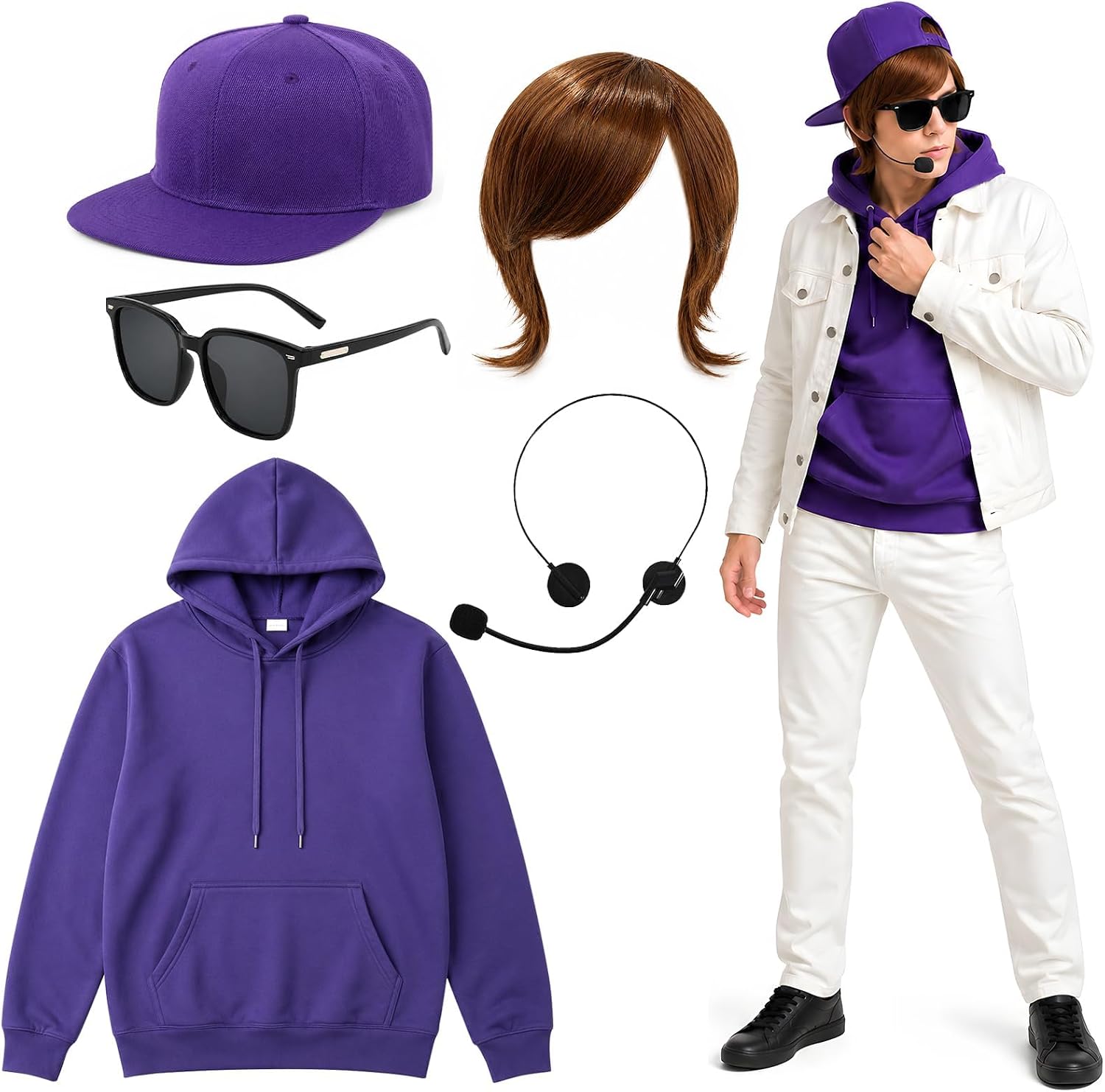 Unnecessary 5 Purple Costume Set Adults — WeirdThingsToBuy weird find
