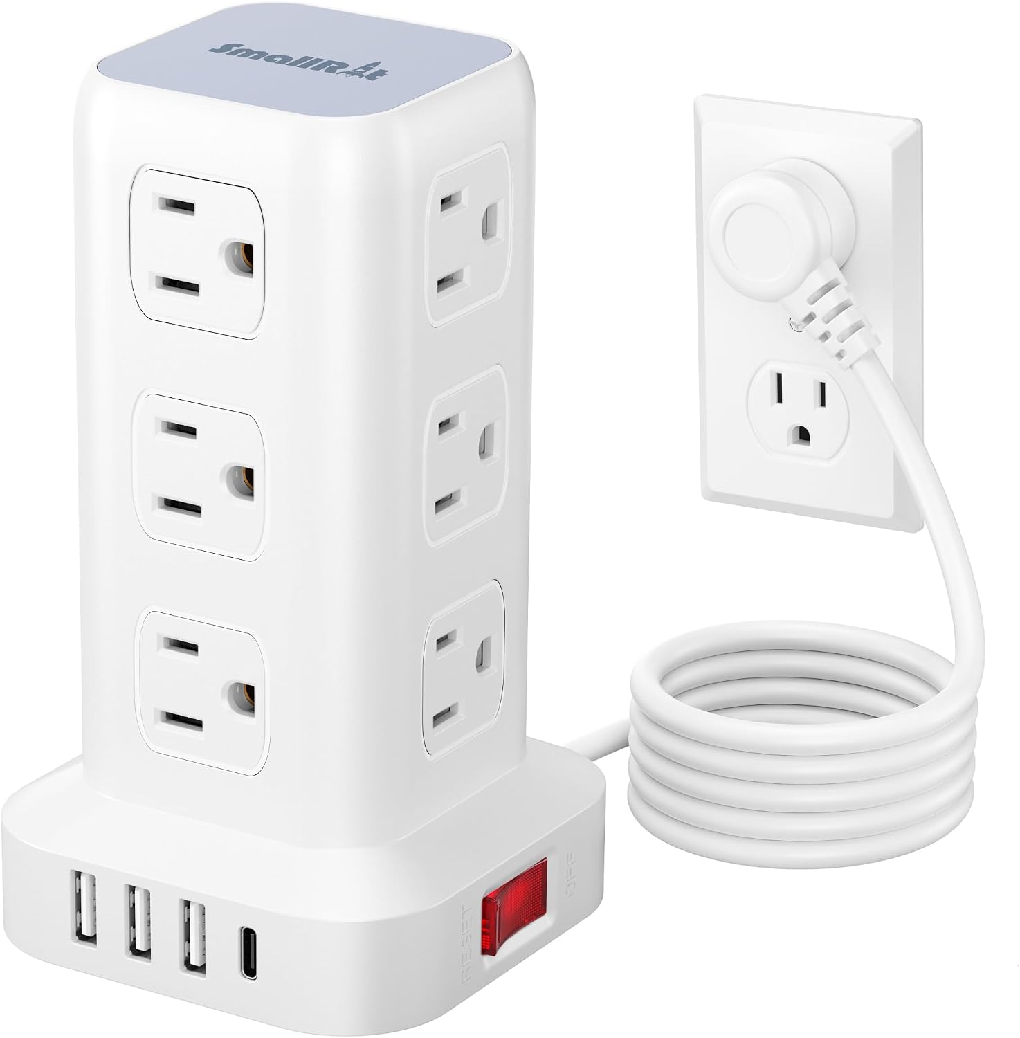 Unnecessary 6 5ft Power Strip Tower — WeirdThingsToBuy weird find