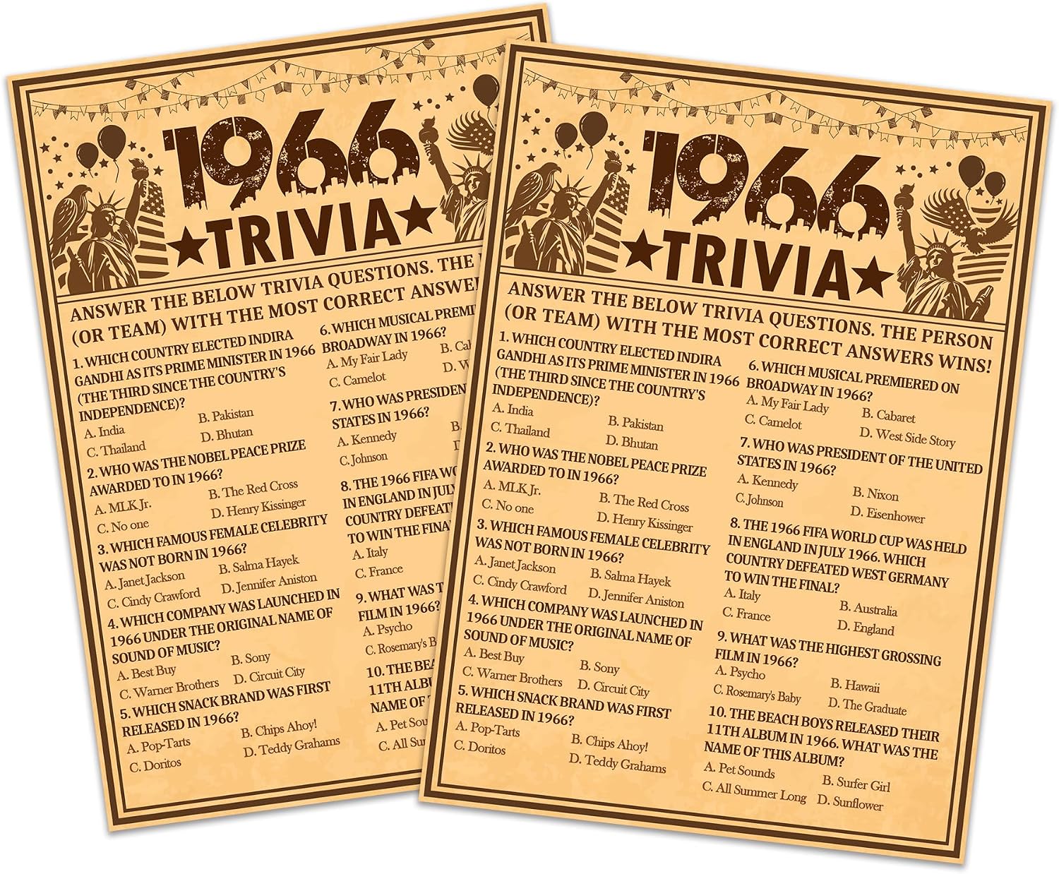 Unnecessary 60th Birthday Party Games Vintage — WeirdThingsToBuy weird find