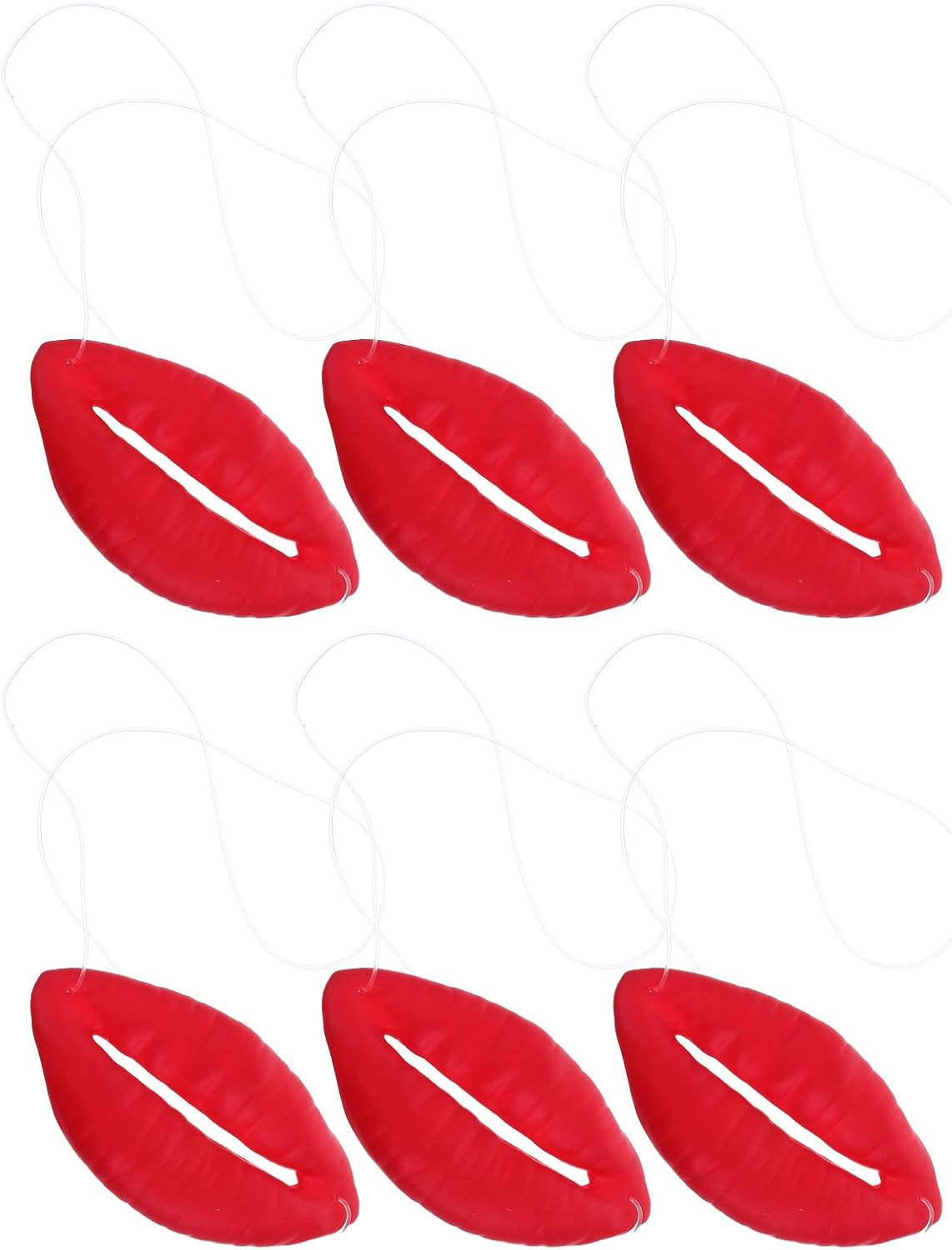 Unnecessary 6pcs Red Lips Costume Prop — WeirdThingsToBuy weird find
