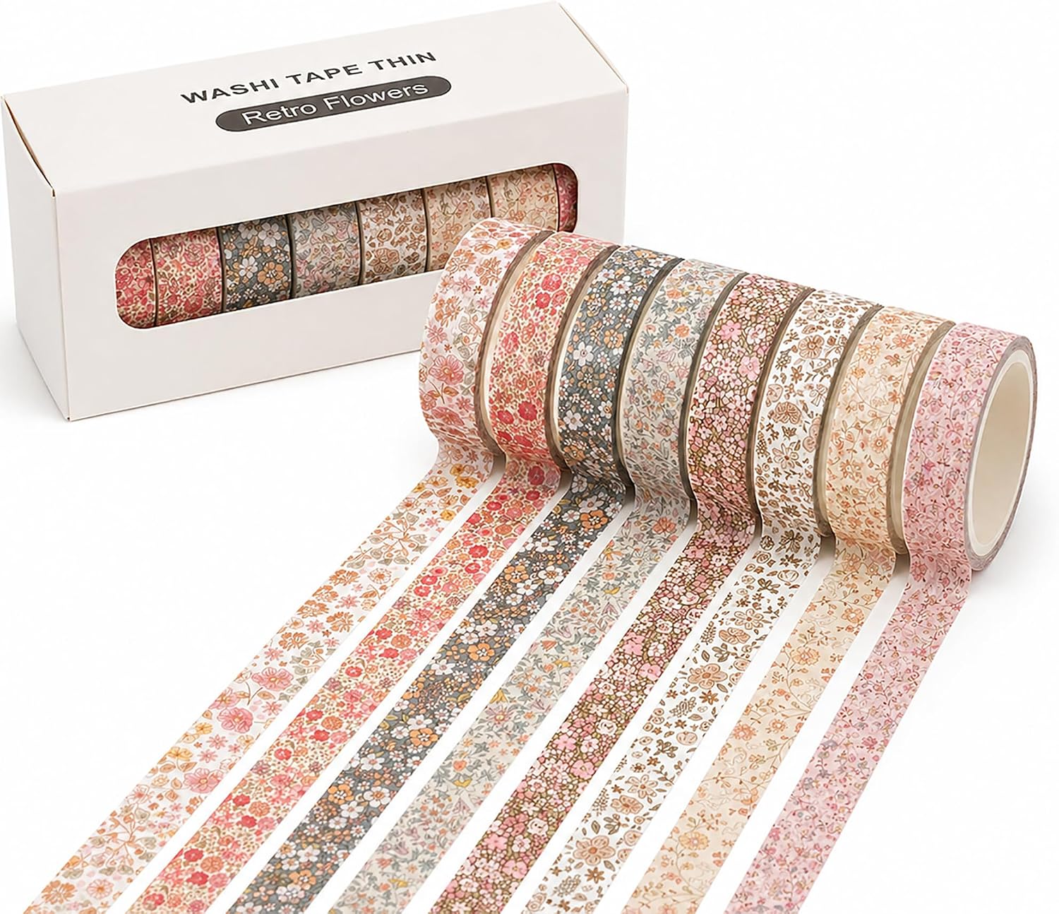 Unnecessary 8 Rolls Vintage Washi Tape — WeirdThingsToBuy weird find