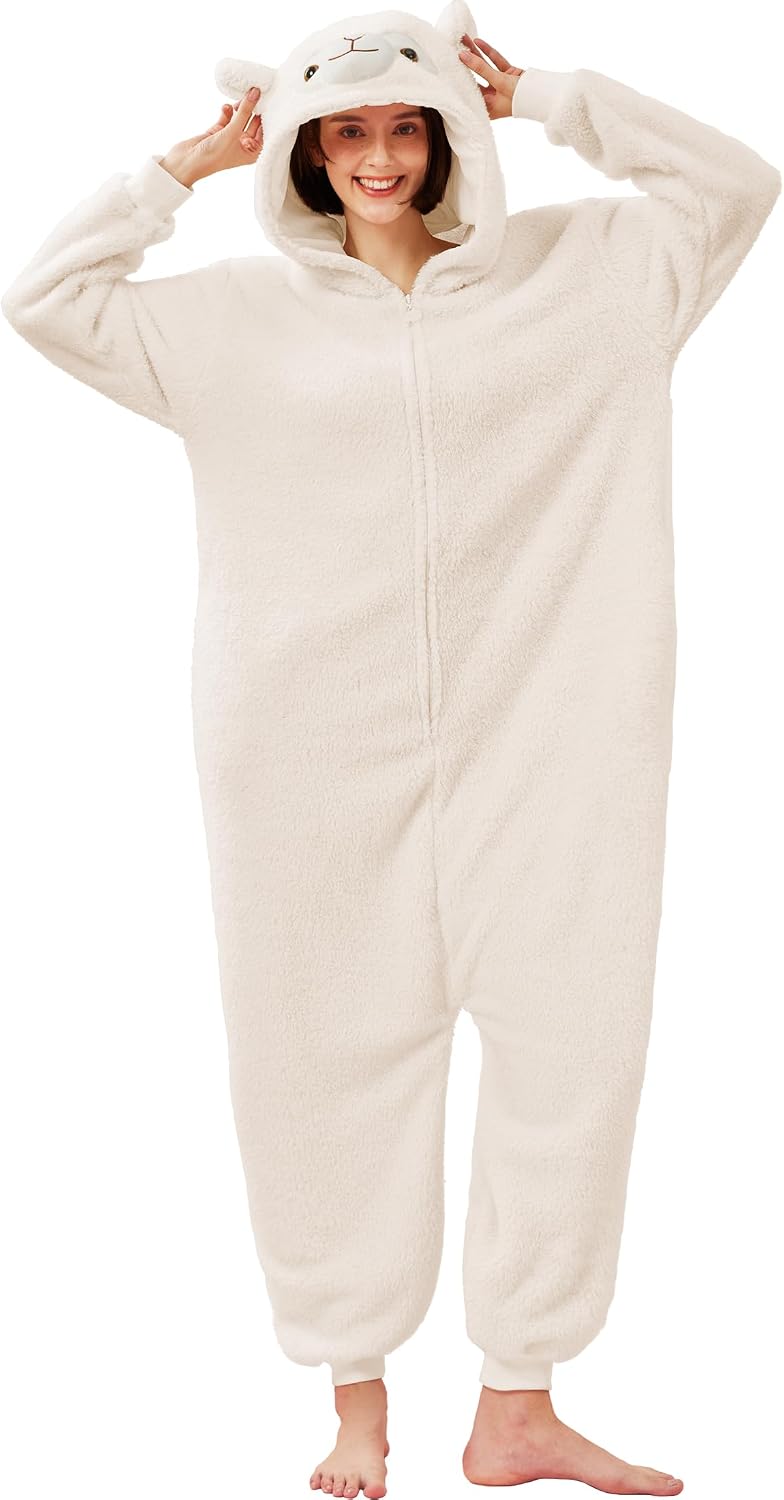 Unnecessary Adorable Alpaca Costume Animal Onesie — WeirdThingsToBuy weird find