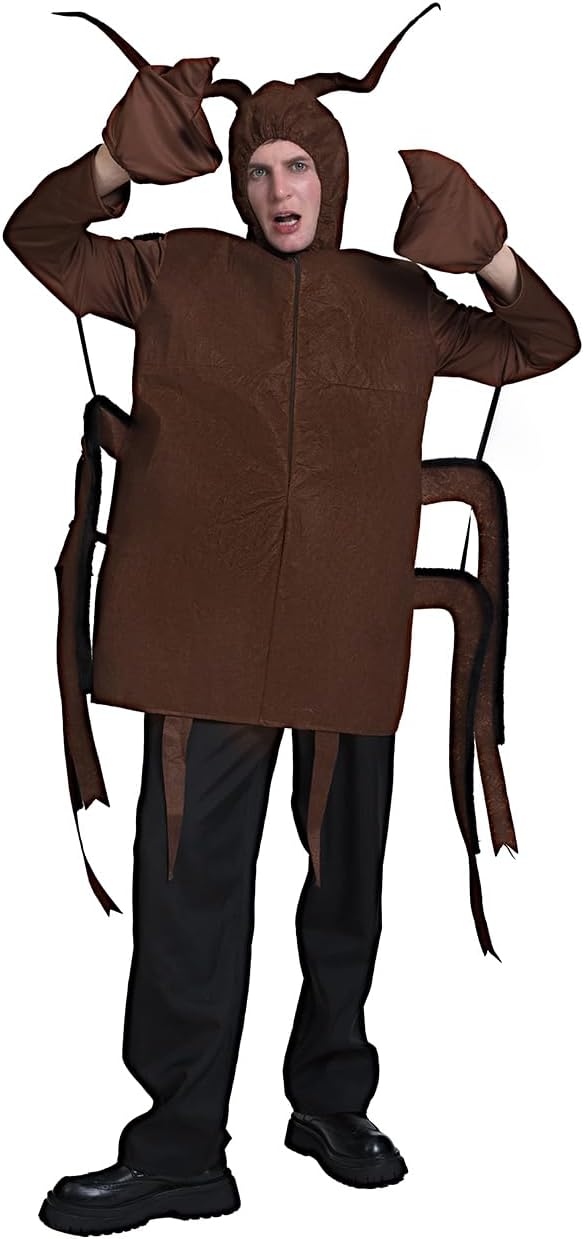 Unnecessary Adult Cockroach Costume Men Scary — WeirdThingsToBuy weird find