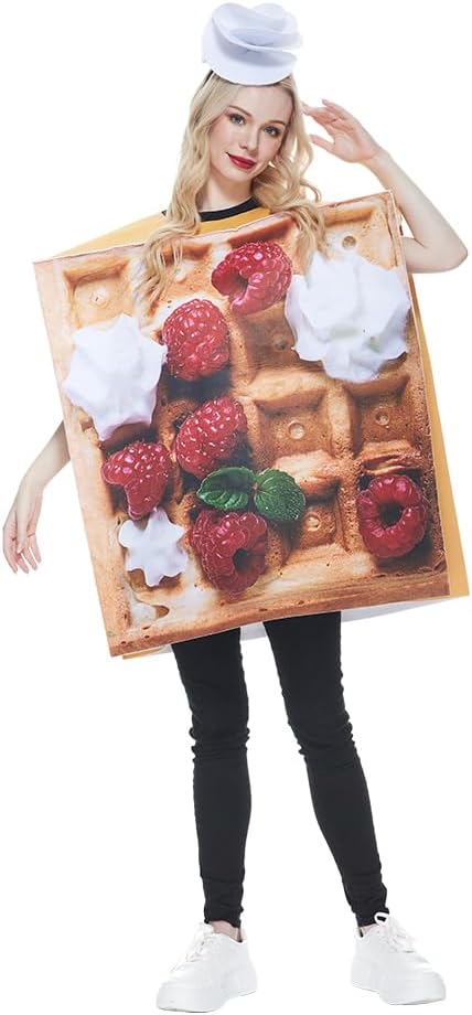 Unnecessary Adult Cream Waffles Costume Halloween — WeirdThingsToBuy weird find