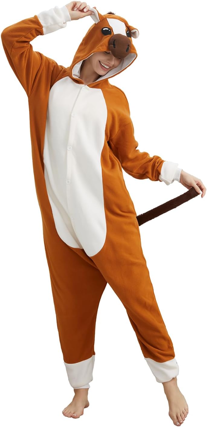 Unnecessary Adult Horse Onesie Animal Pajamas — WeirdThingsToBuy weird find