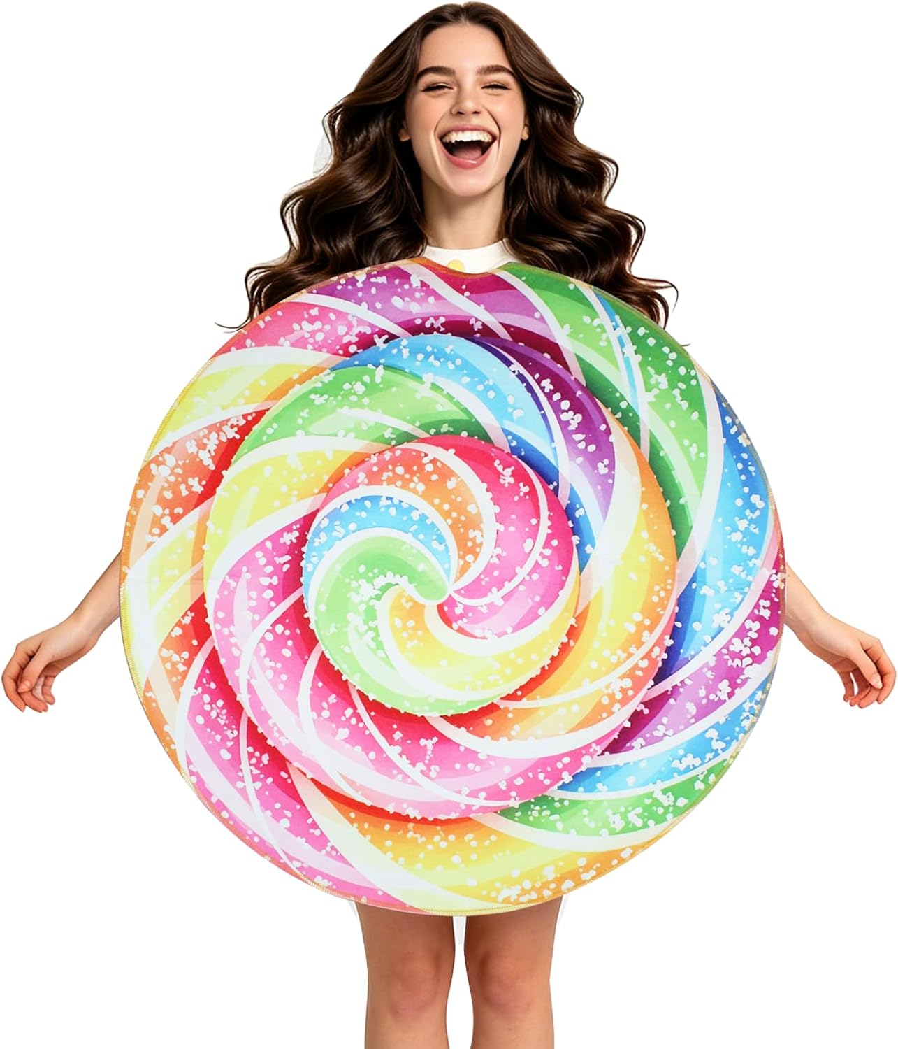Unnecessary Adult Lollipop Costume Halloween Rainbow — WeirdThingsToBuy weird find