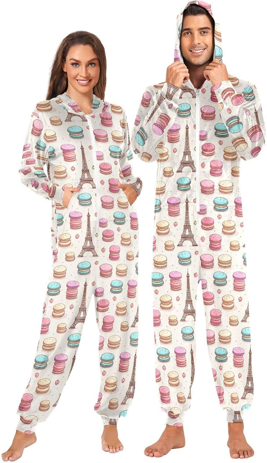 Unnecessary Adult Onesie Macaron Cake Eiffel — WeirdThingsToBuy weird find