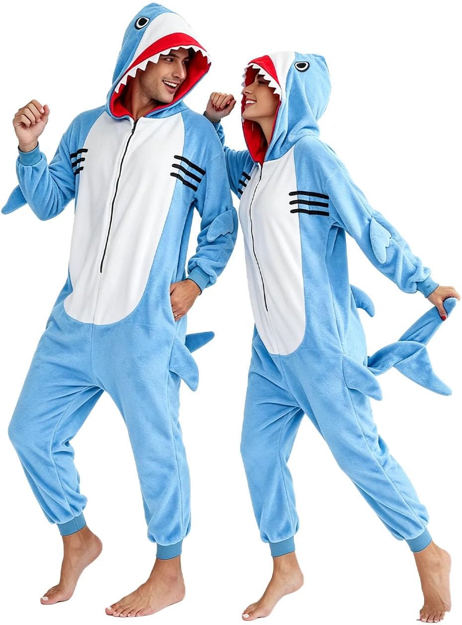 Unnecessary Adult Shark Onesie Pajamas Unisex — WeirdThingsToBuy weird find