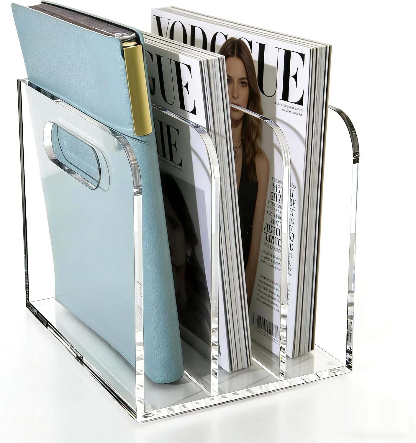 Unnecessary Aidimoo Clear Acrylic Magazine File — WeirdThingsToBuy weird find