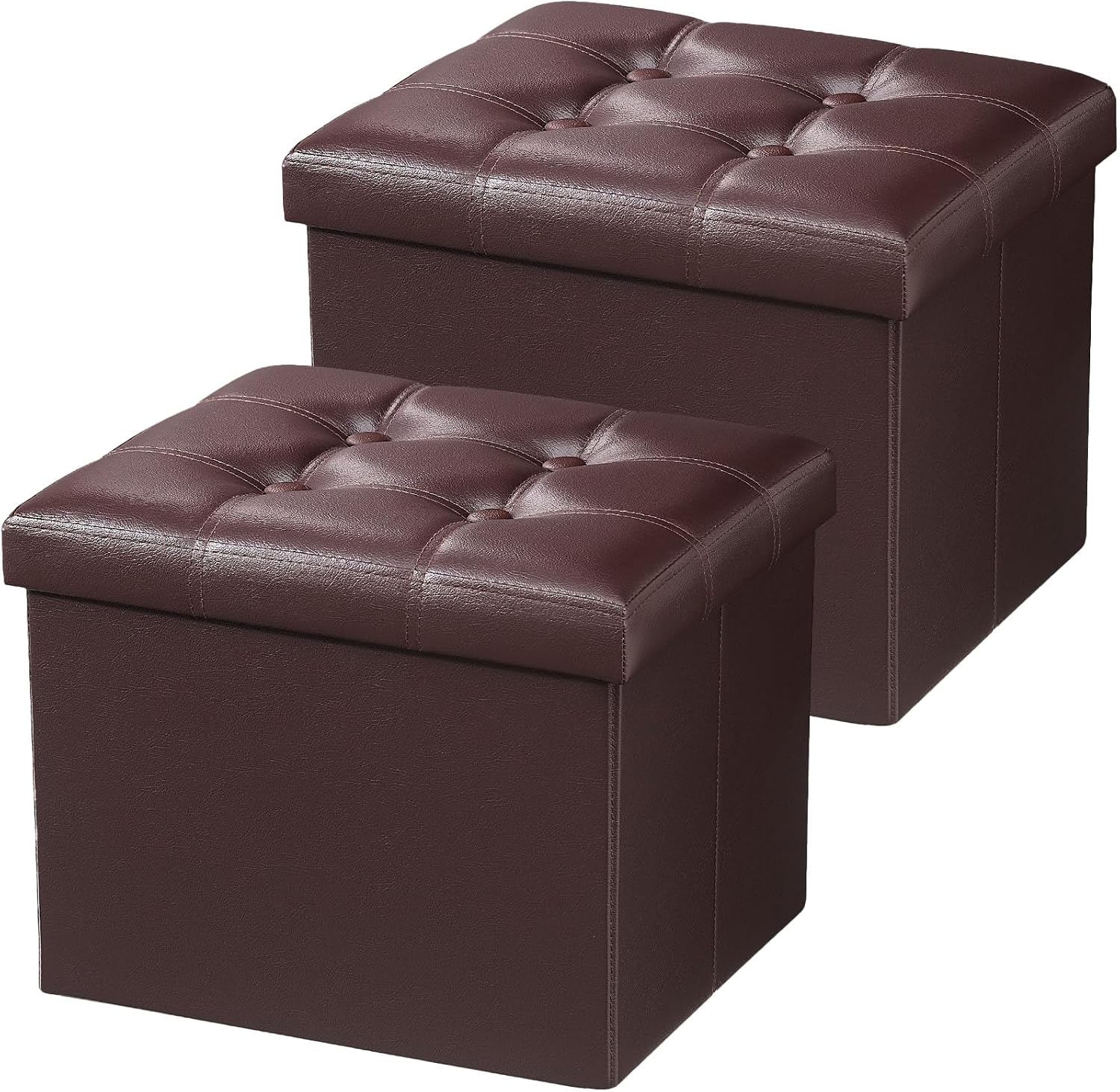 Unnecessary Amassmile Ottoman Storage Folding Stool — WeirdThingsToBuy weird find