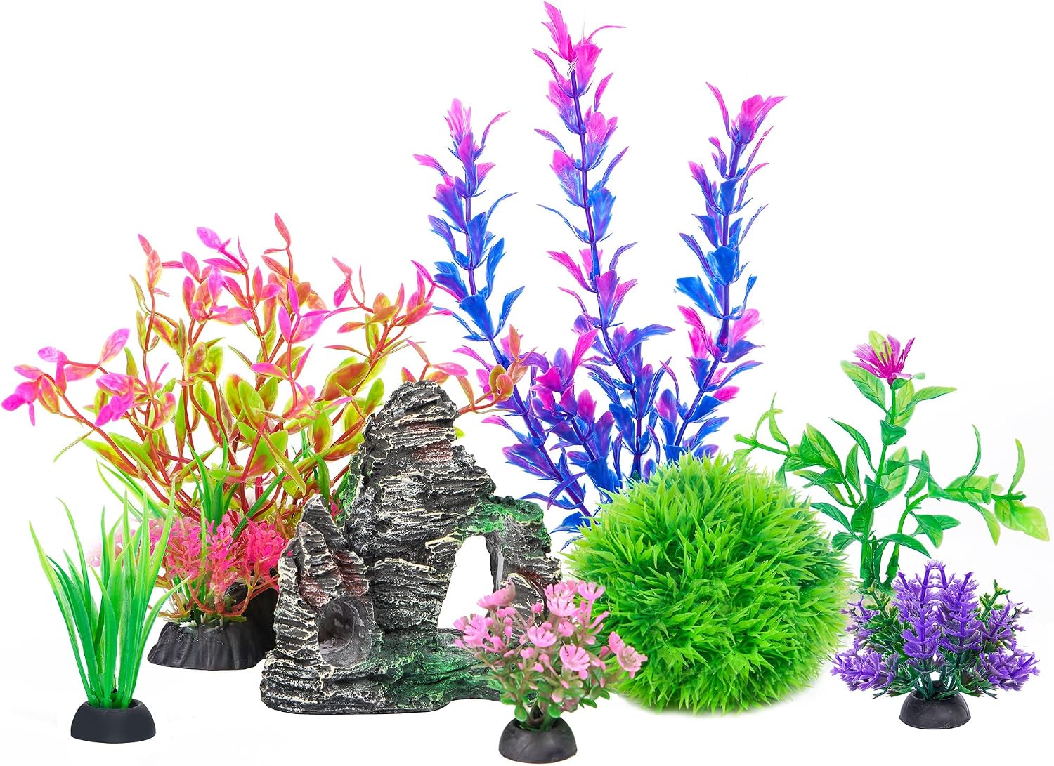 Unnecessary Ameliade Aquarium Artificial Plants Rock — WeirdThingsToBuy weird find