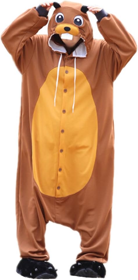 Unnecessary Animal Cosplay Costume Beaver Mens — WeirdThingsToBuy weird find