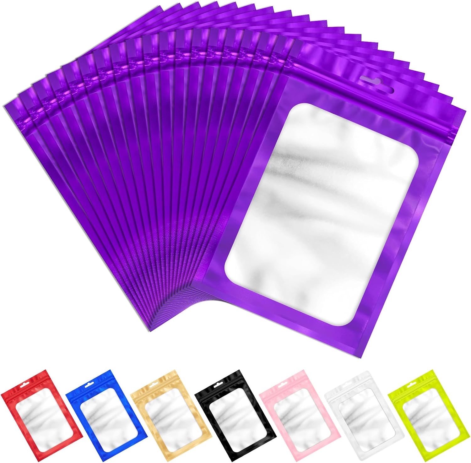 Unnecessary Anznku 100pcs Purple Mylar Bags — WeirdThingsToBuy weird find