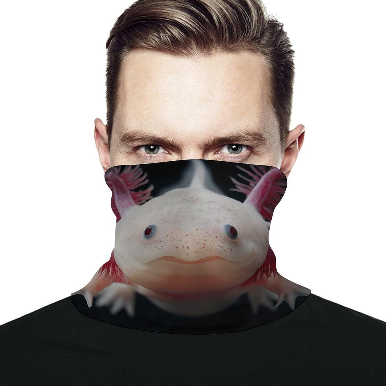 Unnecessary Axolotl Cute Funny Neck Gaiter — WeirdThingsToBuy weird find