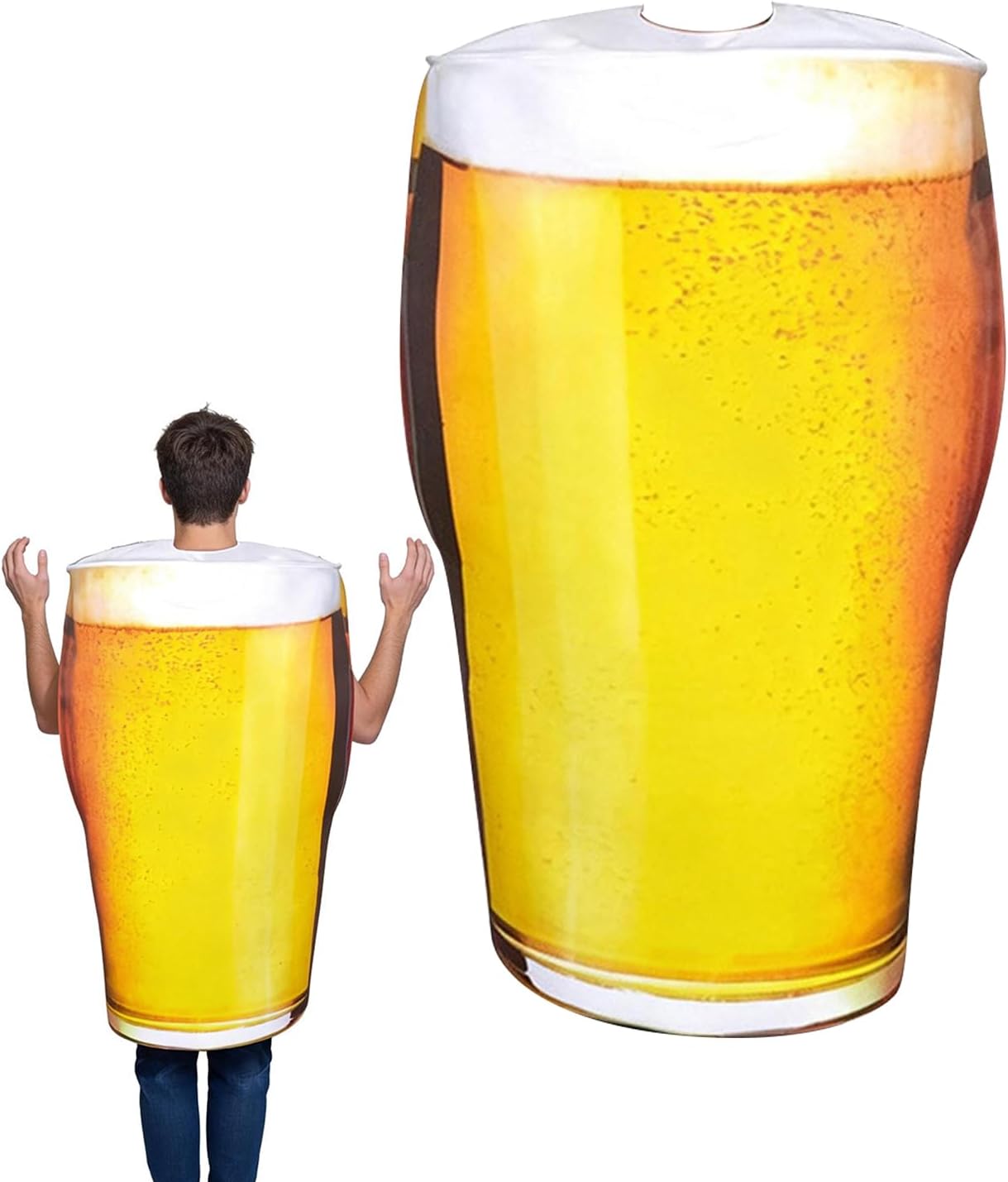 Unnecessary Beer Costume Foam Soft Realistic — WeirdThingsToBuy weird find