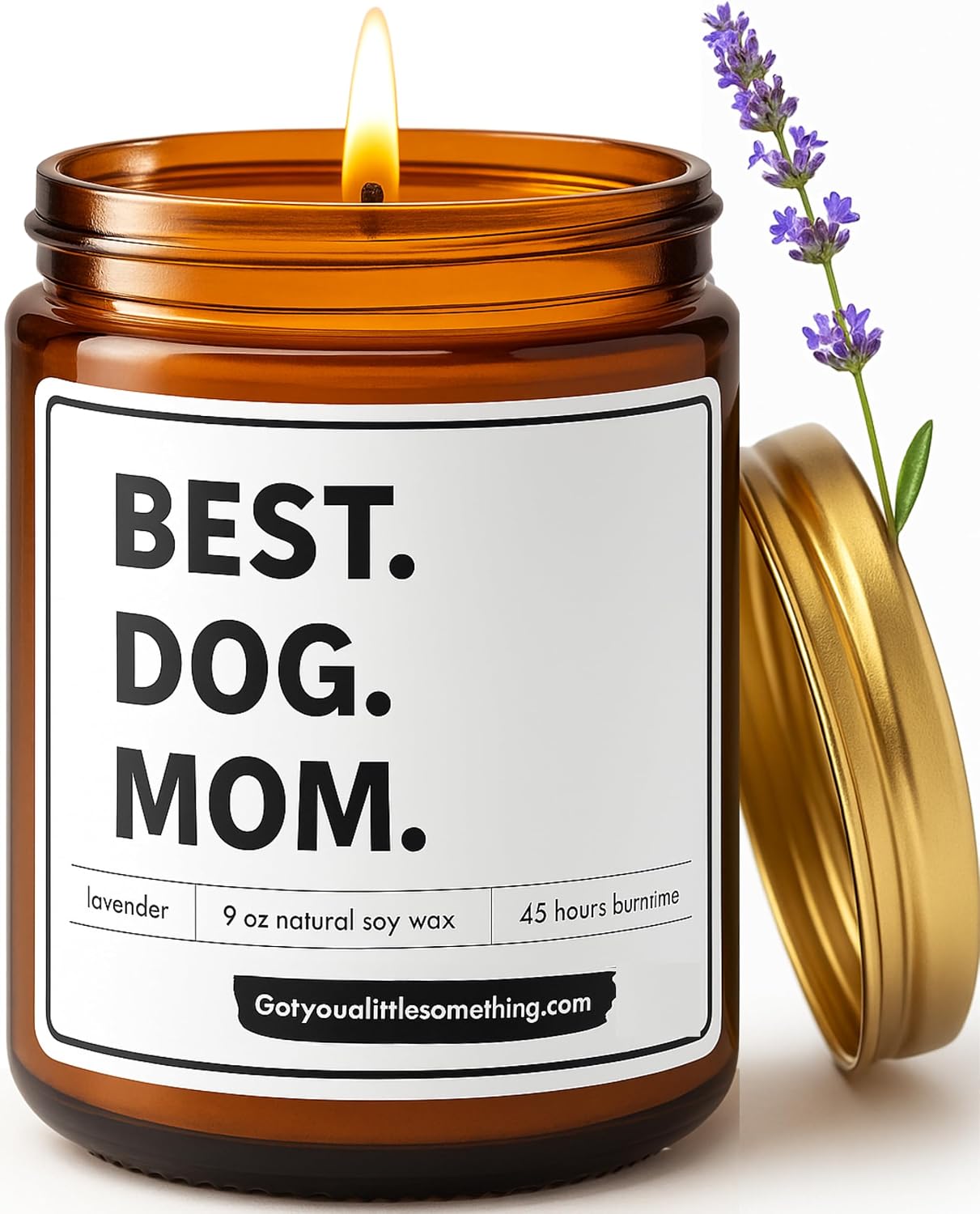 Unnecessary Best Dog Mom Scented Candle — WeirdThingsToBuy weird find
