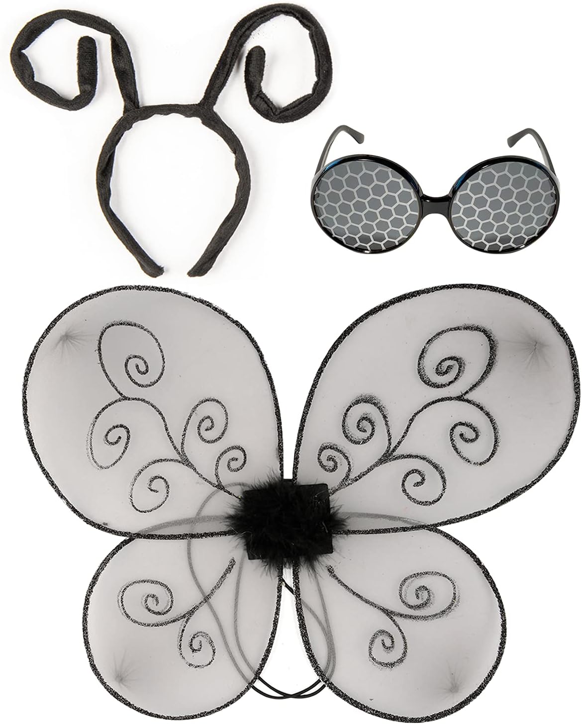 Unnecessary Black Bug Wings Antenna Headband — WeirdThingsToBuy weird find