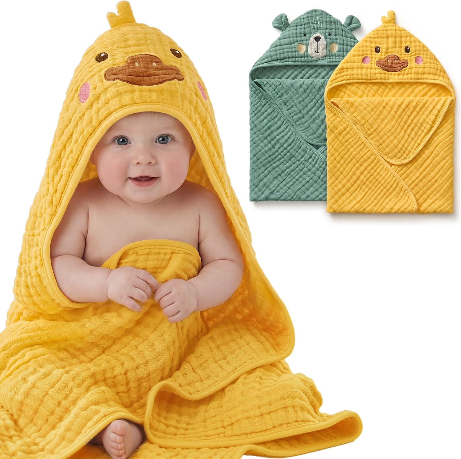 Unnecessary Blissful Diary Muslin Baby Hooded — WeirdThingsToBuy weird find