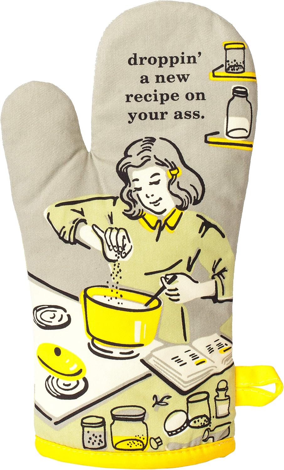 Unnecessary Blue q Oven Mitts — WeirdThingsToBuy weird find