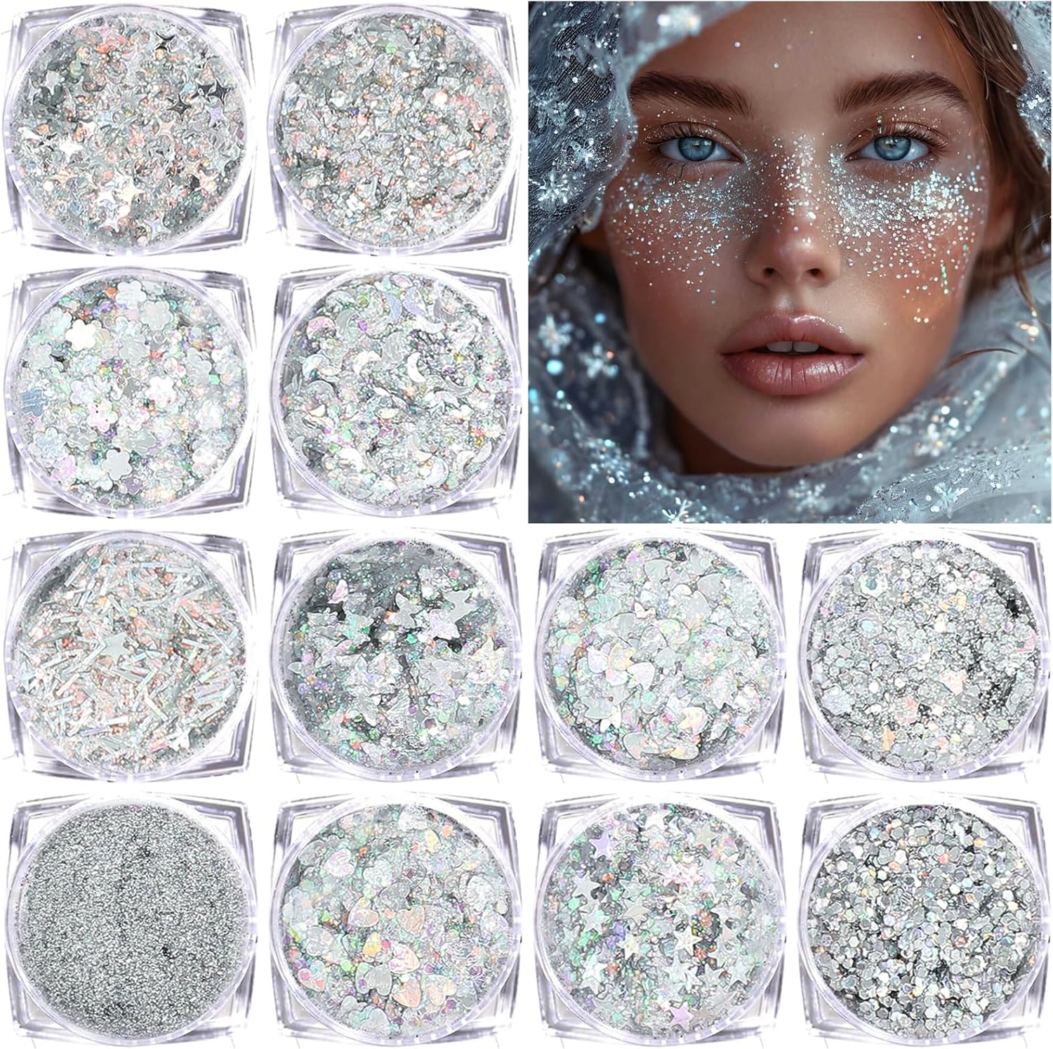Unnecessary Body Glitter Sparkle Chunky Face — WeirdThingsToBuy weird find