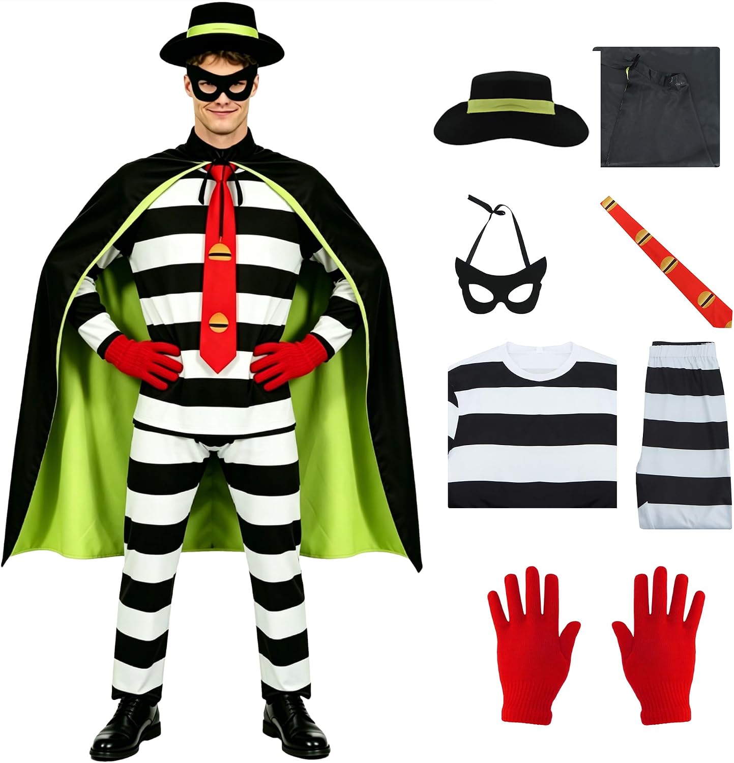 Unnecessary Burger Robber Costume Adult Halloween — WeirdThingsToBuy weird find