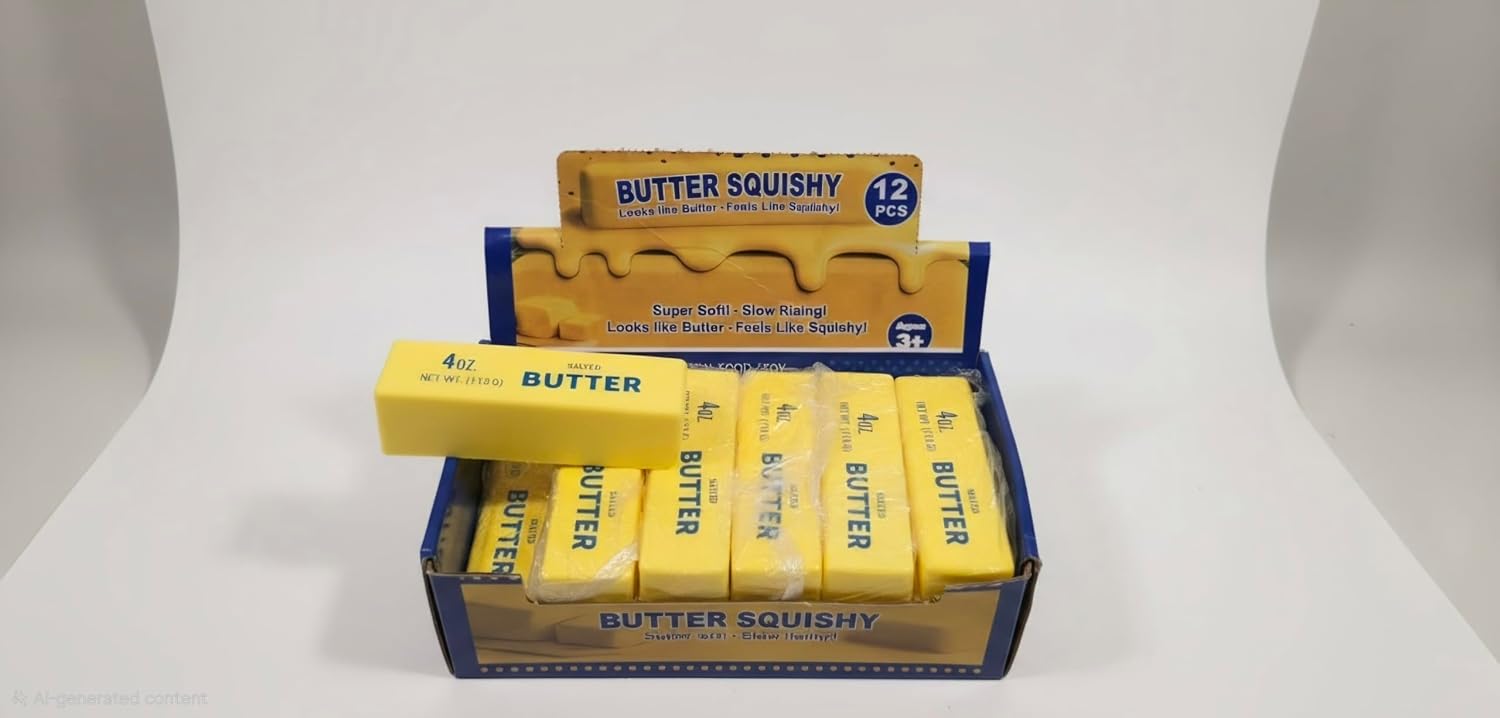 Unnecessary Butter Squishy Toy Original Butter — WeirdThingsToBuy weird find