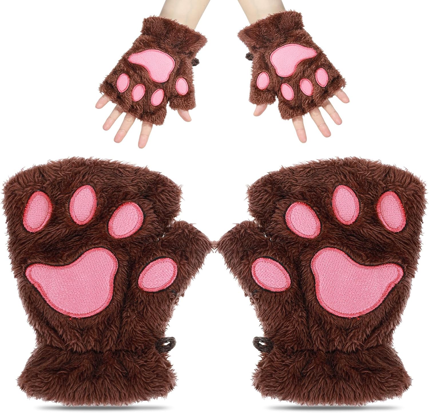 Unnecessary Cat Paws Gloves Fingerless Bear — WeirdThingsToBuy weird find