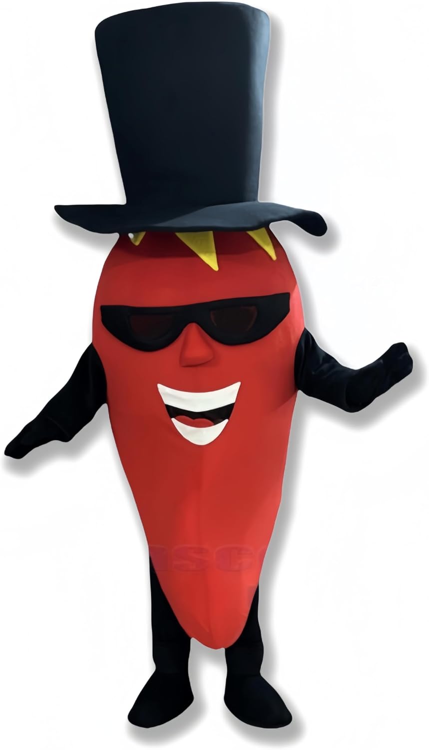 Unnecessary Chili Pepper Black Hat Mascot — WeirdThingsToBuy weird find