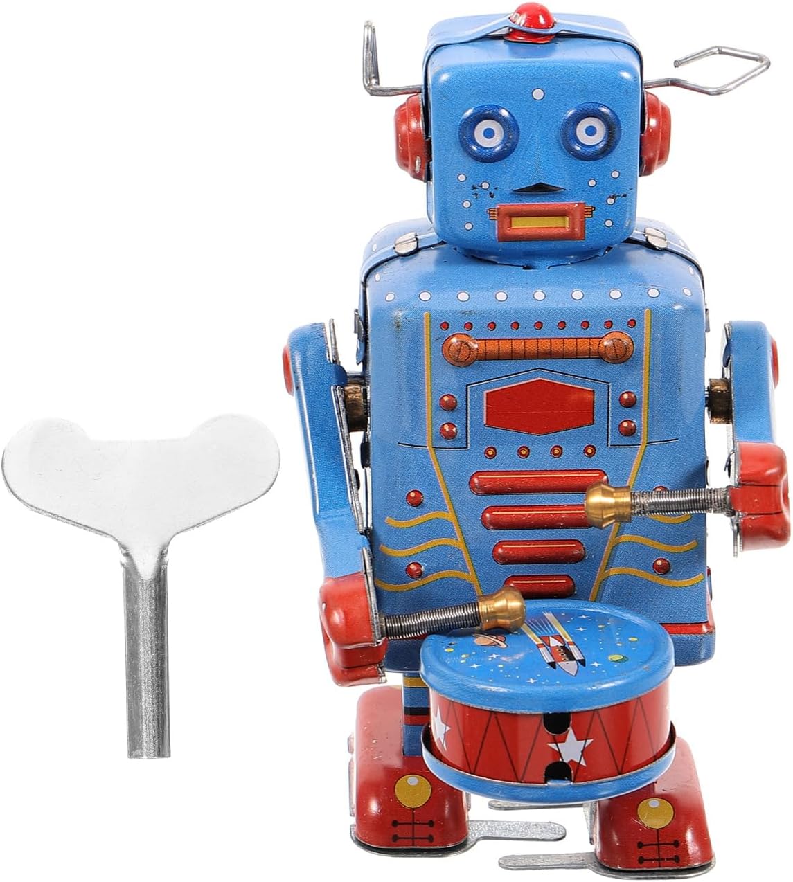 Unnecessary Clockwork Tin Robot Toy Desk — WeirdThingsToBuy weird find