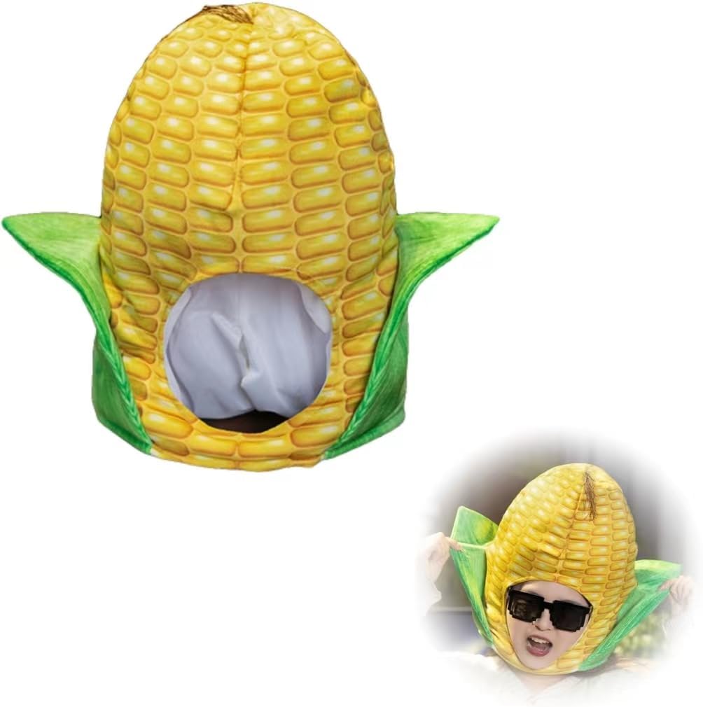 Unnecessary Corn Hat Food Apparel Cosplay — WeirdThingsToBuy weird find