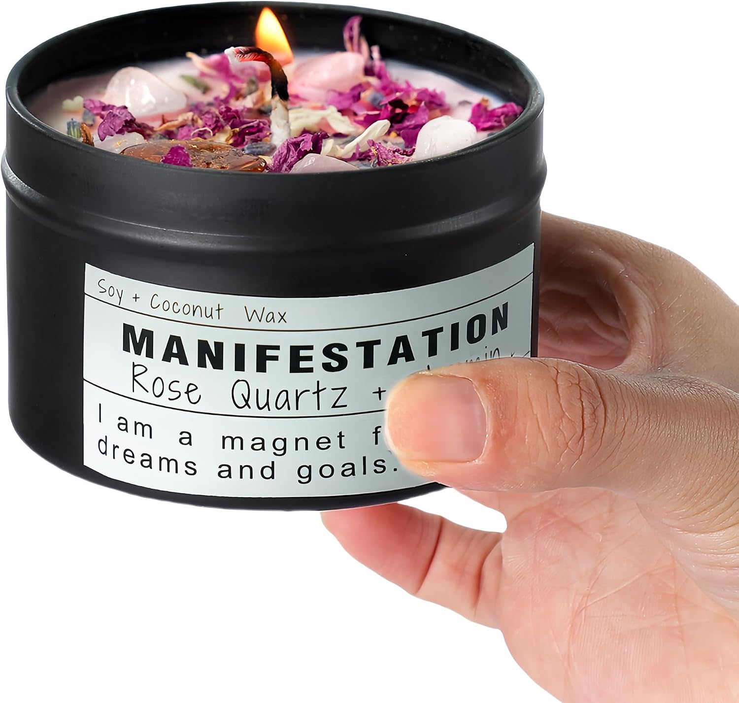 Unnecessary Crystal Soy Candles Handmade Wishing — WeirdThingsToBuy weird find