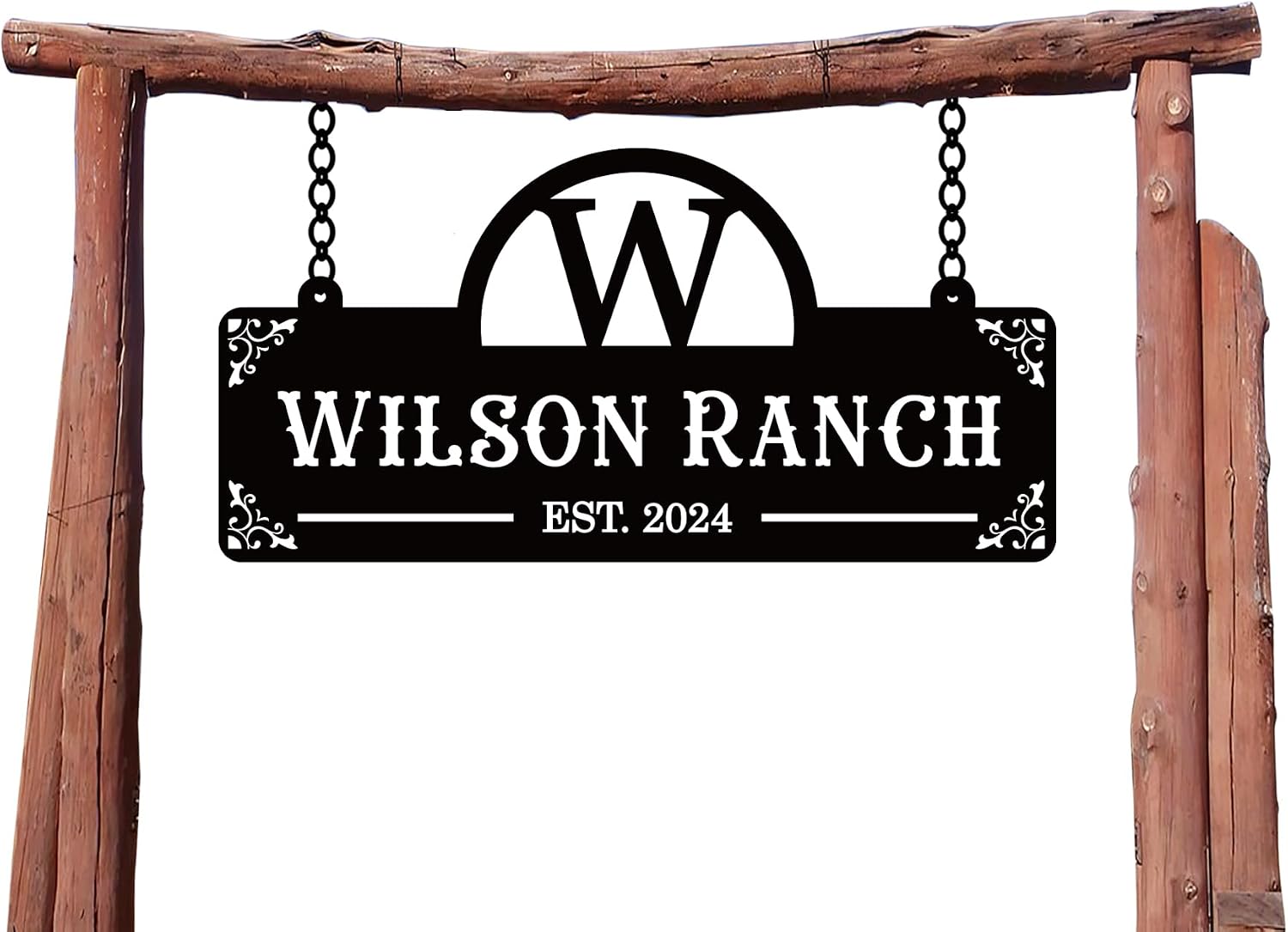 Unnecessary Custom Metal Family Name Farmhouse — WeirdThingsToBuy weird find