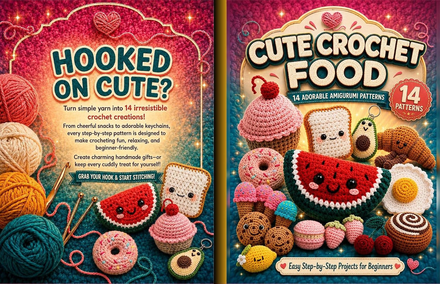 Unnecessary Cute Crochet Food Amigurumi Pattern — WeirdThingsToBuy weird find