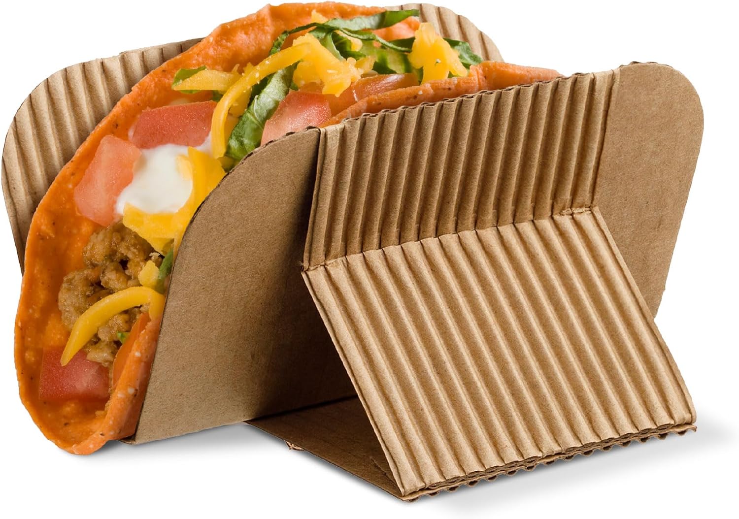 Unnecessary Disposable Kraft Paper Taco Holder — WeirdThingsToBuy weird find