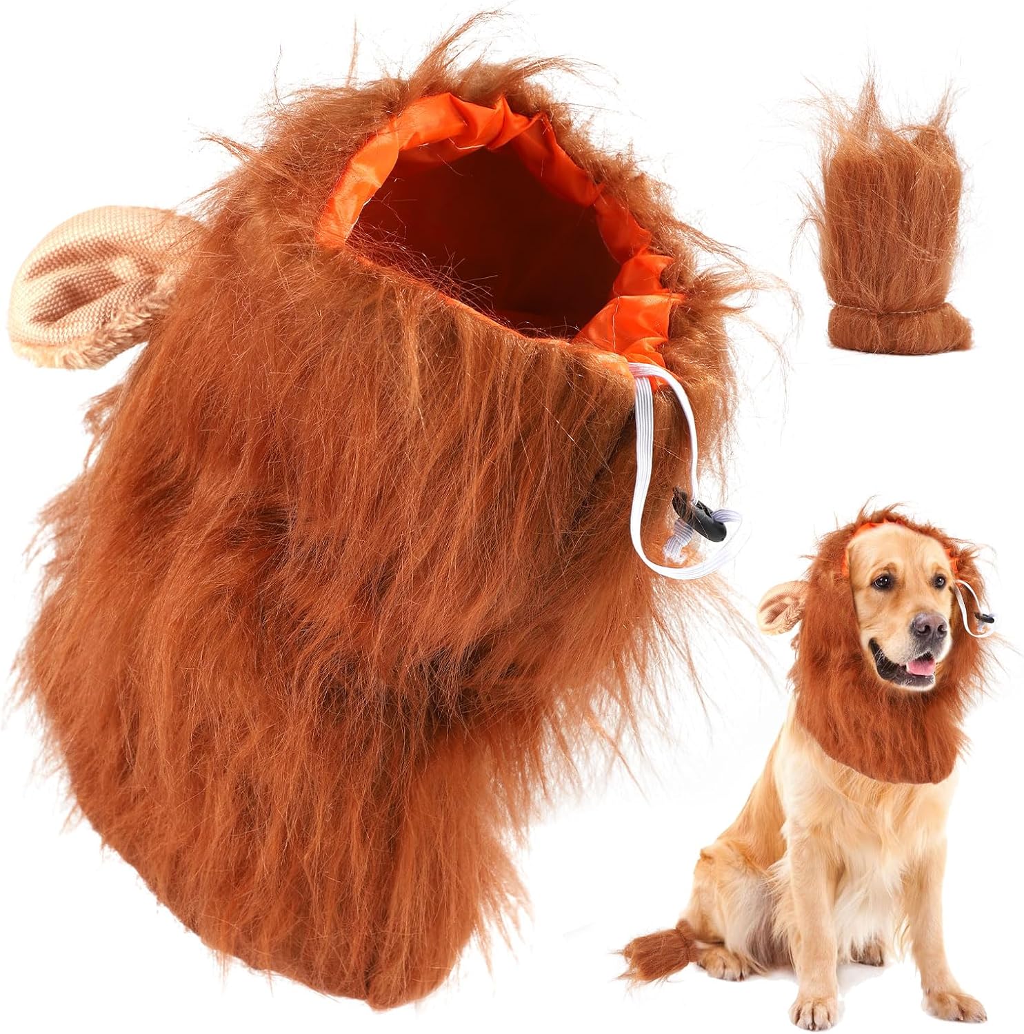 Unnecessary Dog Lion Mane Costume Realistic — WeirdThingsToBuy weird find