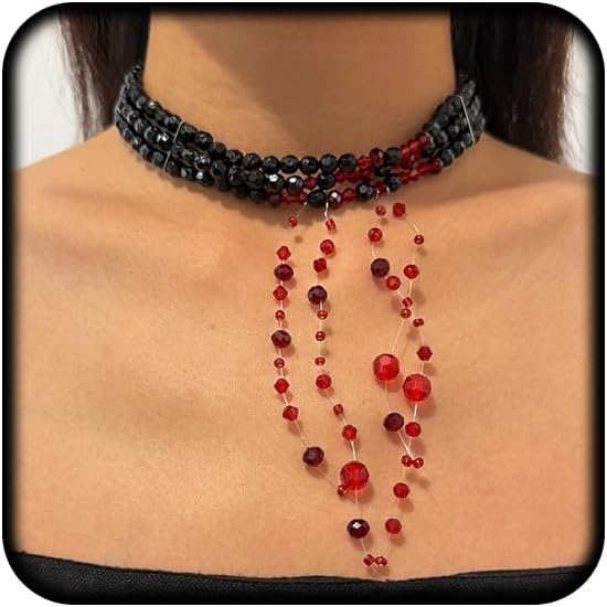 Unnecessary Dolless Blood Necklace Women Gothic — WeirdThingsToBuy weird find