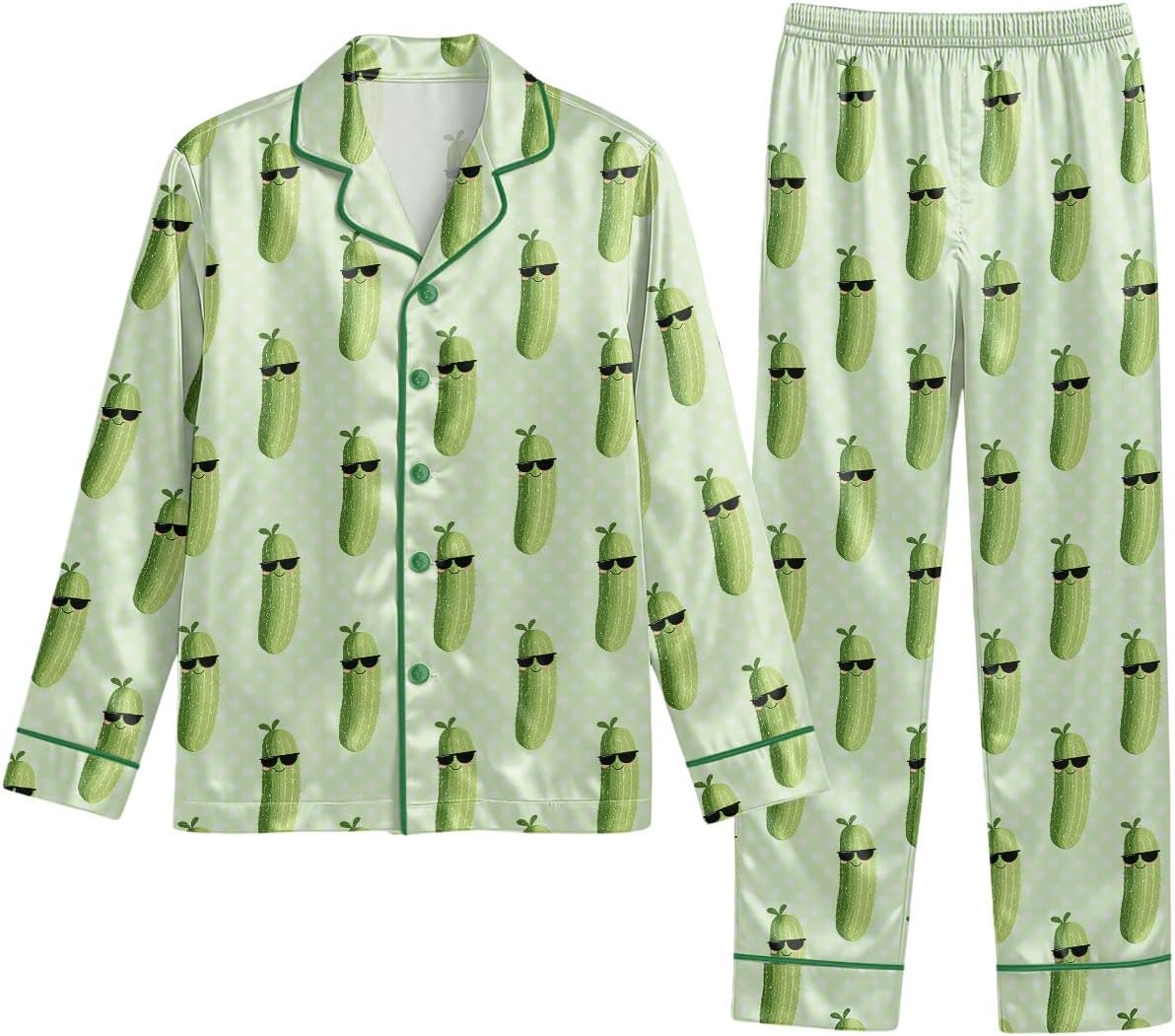 Unnecessary Elunorus Women 2pcs Satin Pajama — WeirdThingsToBuy weird find