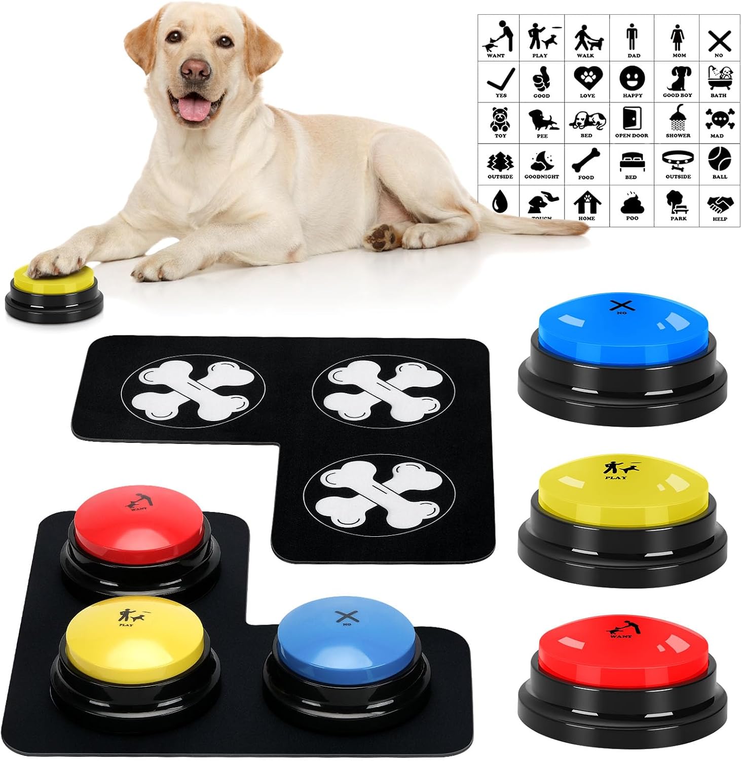 Unnecessary Esyelec 3 Dog Talking Button — WeirdThingsToBuy weird find