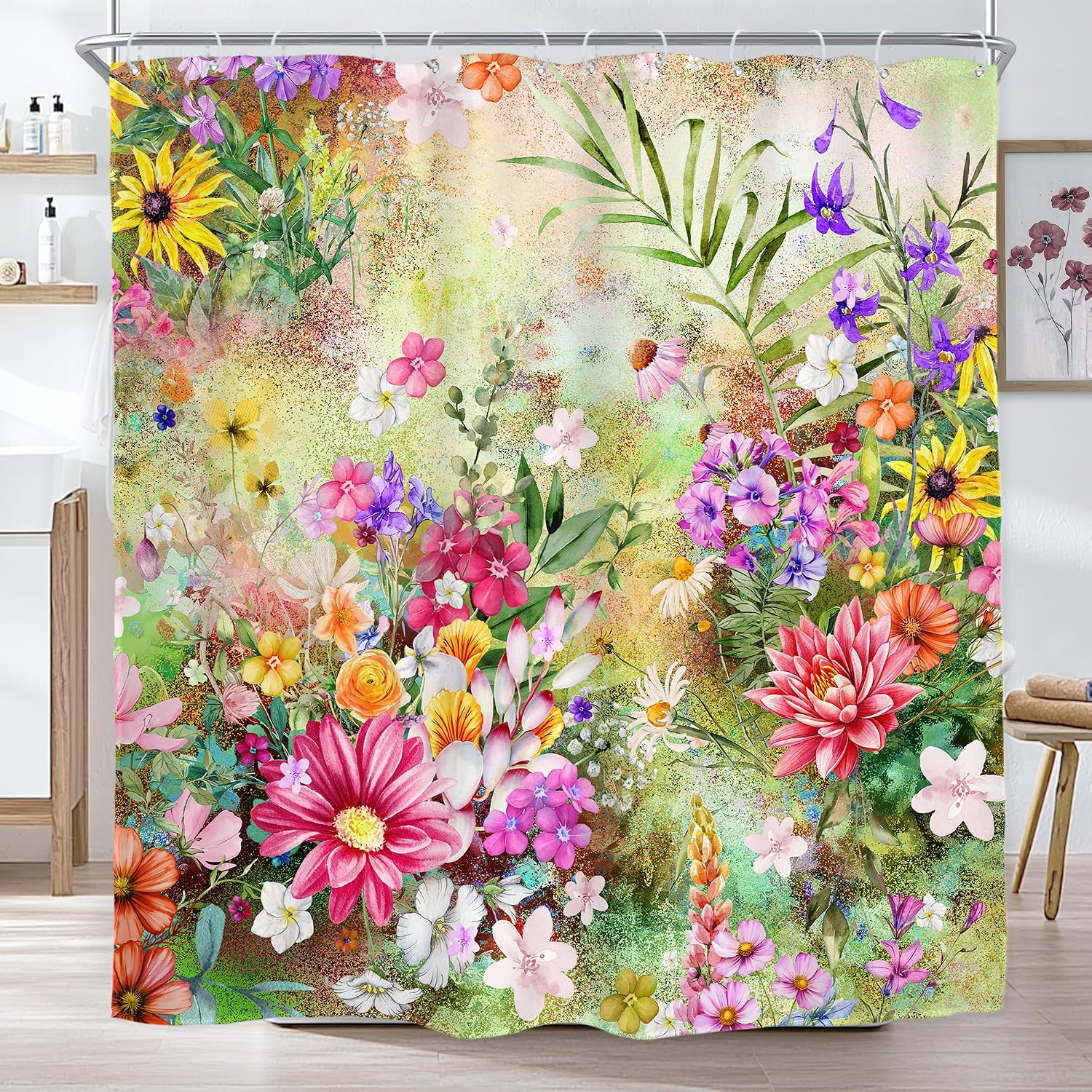 Unnecessary Floral Flower Cute Wildflower Shower — WeirdThingsToBuy weird find