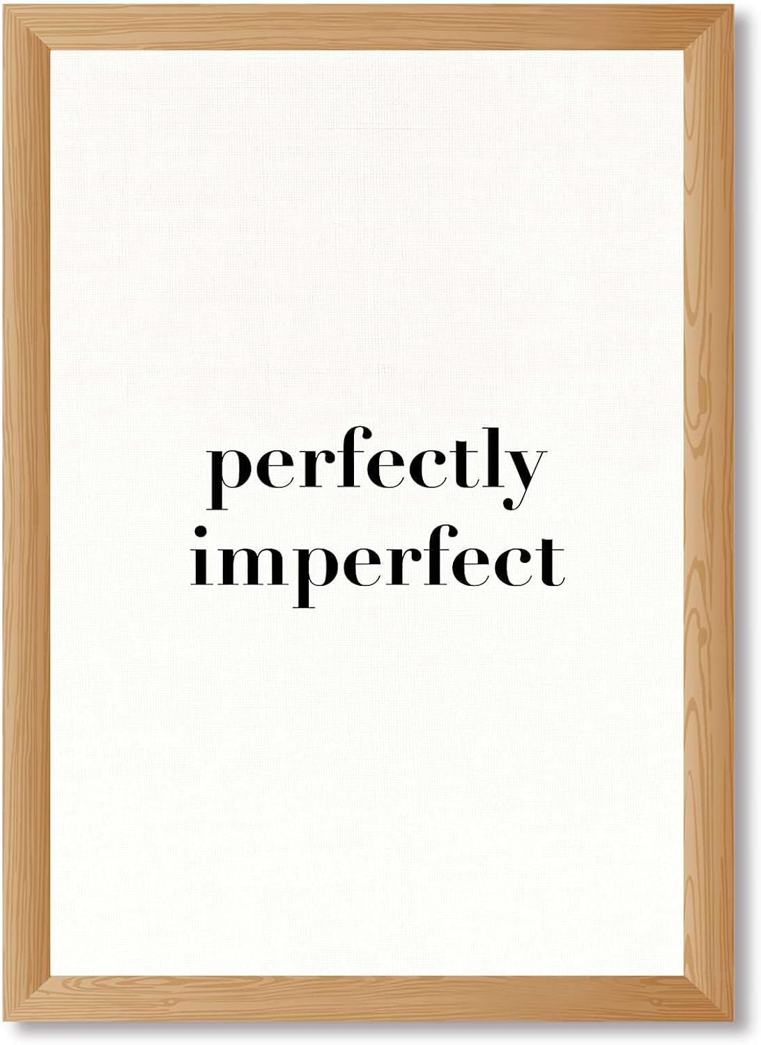 Unnecessary Framed Perfectly Imperfect Quote Poster — WeirdThingsToBuy weird find