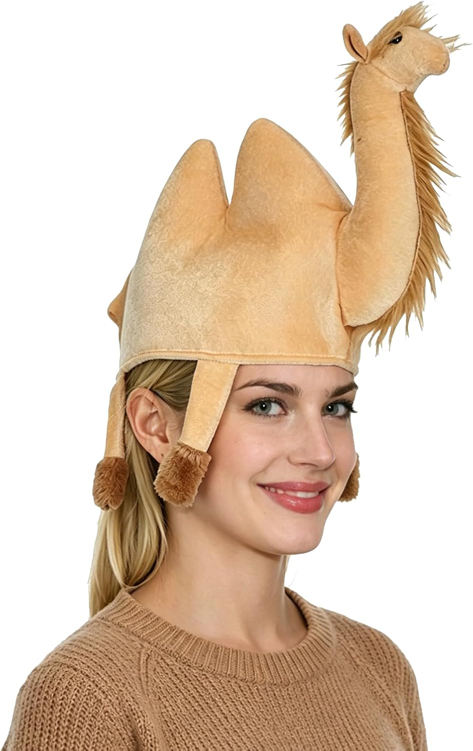 Unnecessary Funny Camel Hats Women Plush — WeirdThingsToBuy weird find