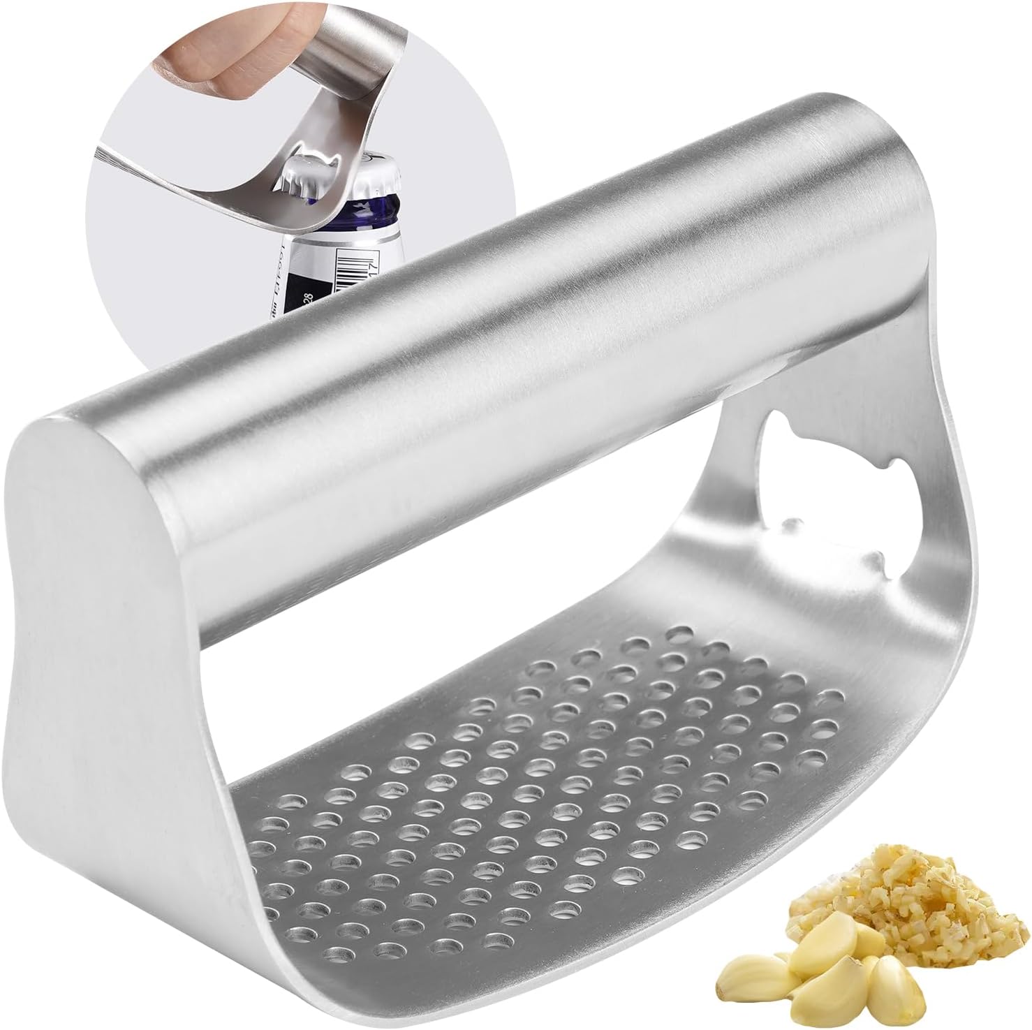 Unnecessary Garlic Press Rocker Rust Proof — WeirdThingsToBuy weird find