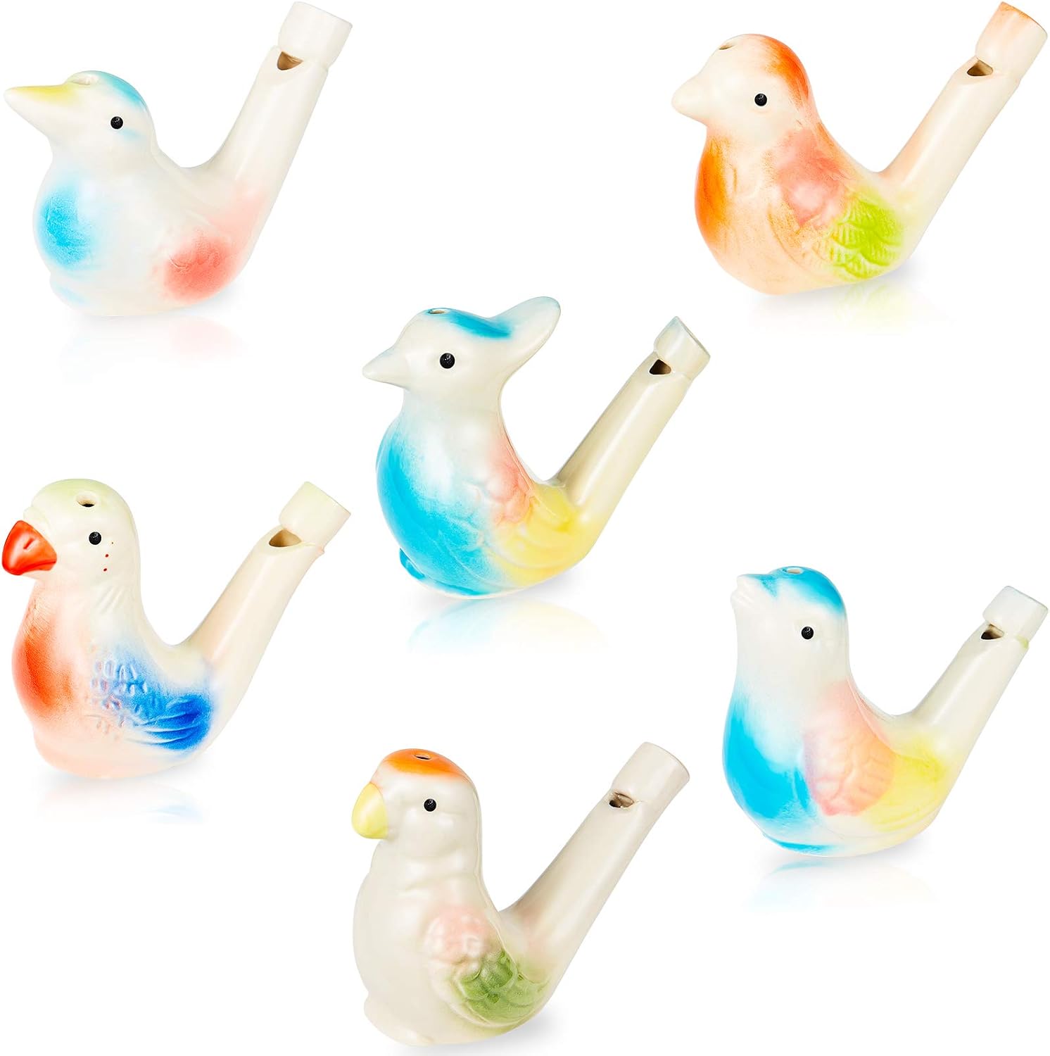 Unnecessary Gejoy 6 Bird Water Whistles — WeirdThingsToBuy weird find