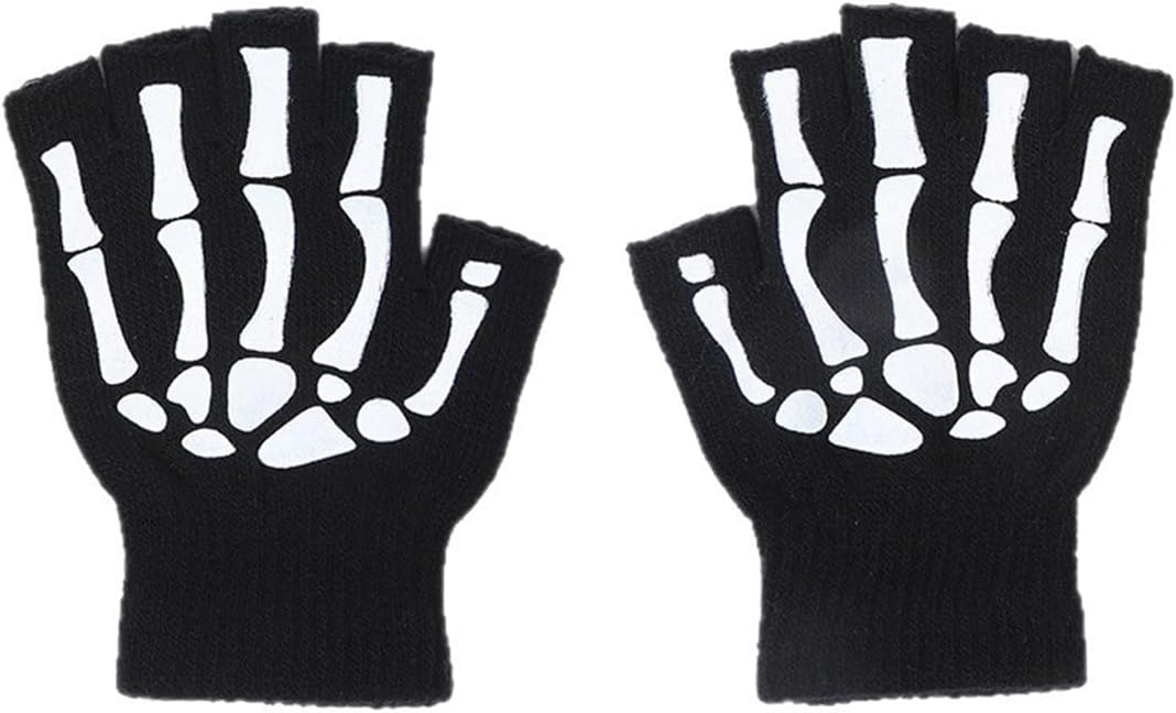Unnecessary Gloves Skeleton Halloween Winter Skull — WeirdThingsToBuy weird find
